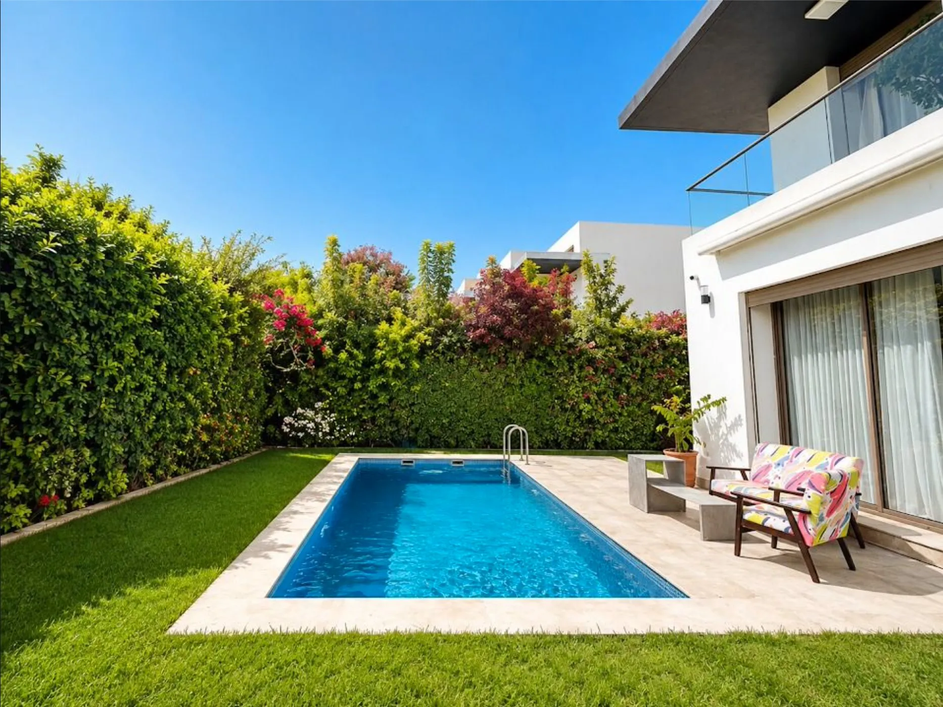 Villa meublée avec piscine privée – Dar Bouazza - دار بوعزة