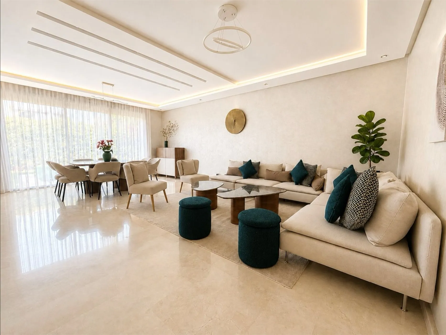 Villa meublée avec piscine privée – Dar Bouazza - دار بوعزة (3)