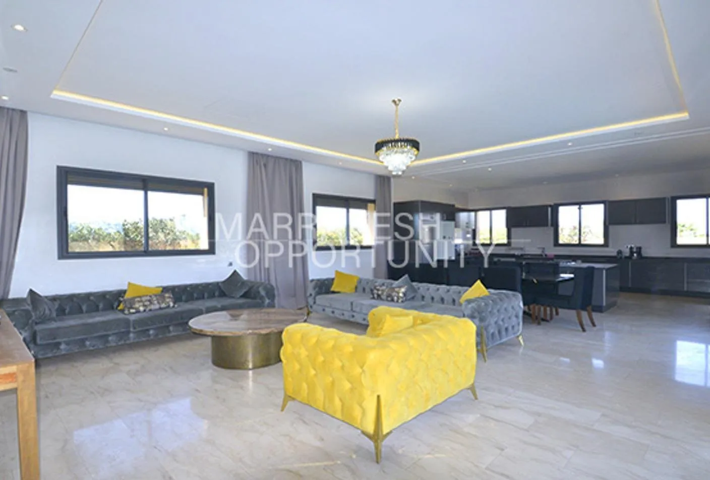 Moderne Villa Meublée en location annuelle sur la Route de Ouarzazate - مراكش
