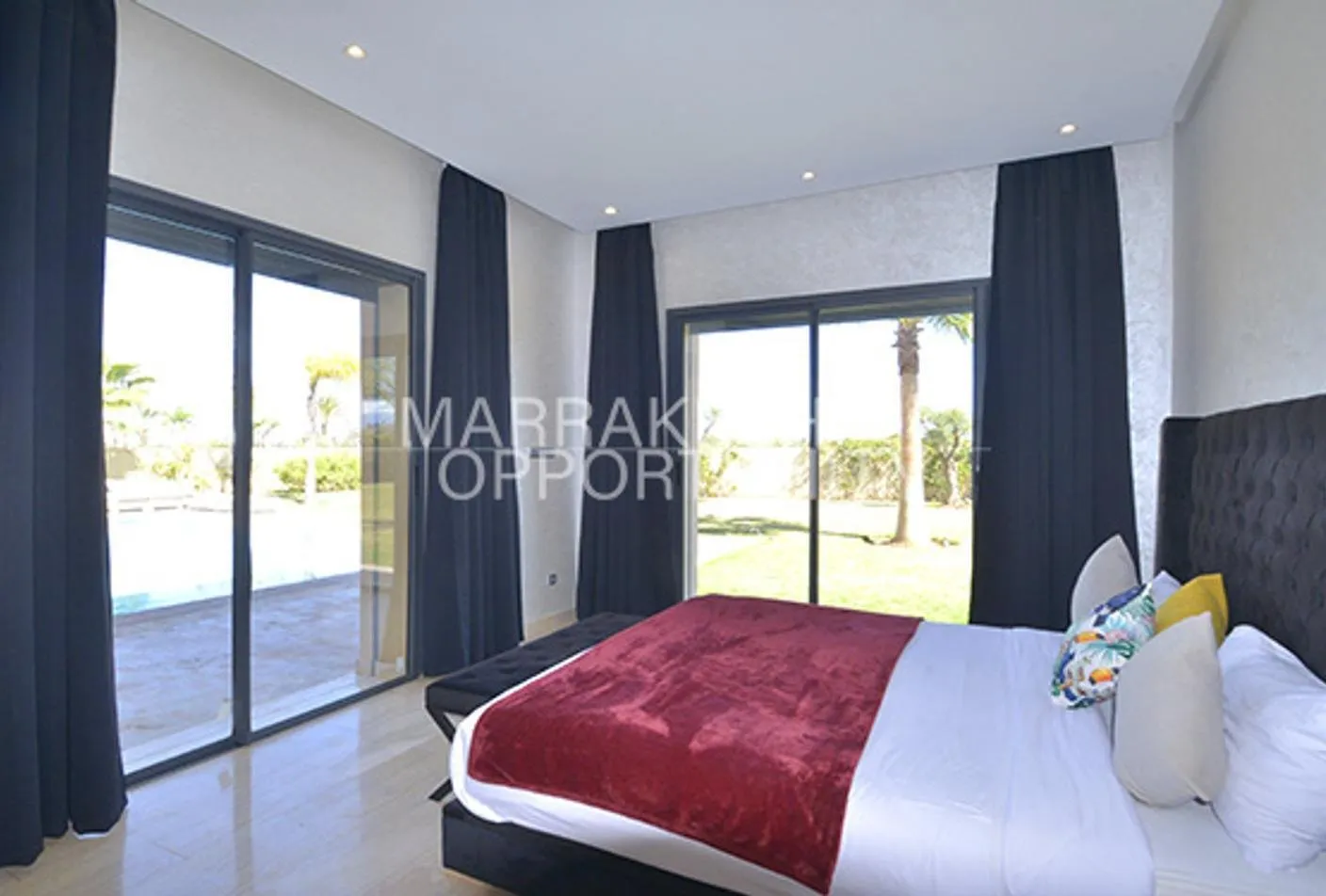 Moderne Villa Meublée en location annuelle sur la Route de Ouarzazate - مراكش (4)