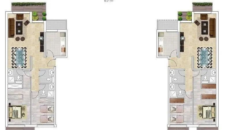Splendide appartement de 85 m² situé à 2 km d - المحمدية (3)