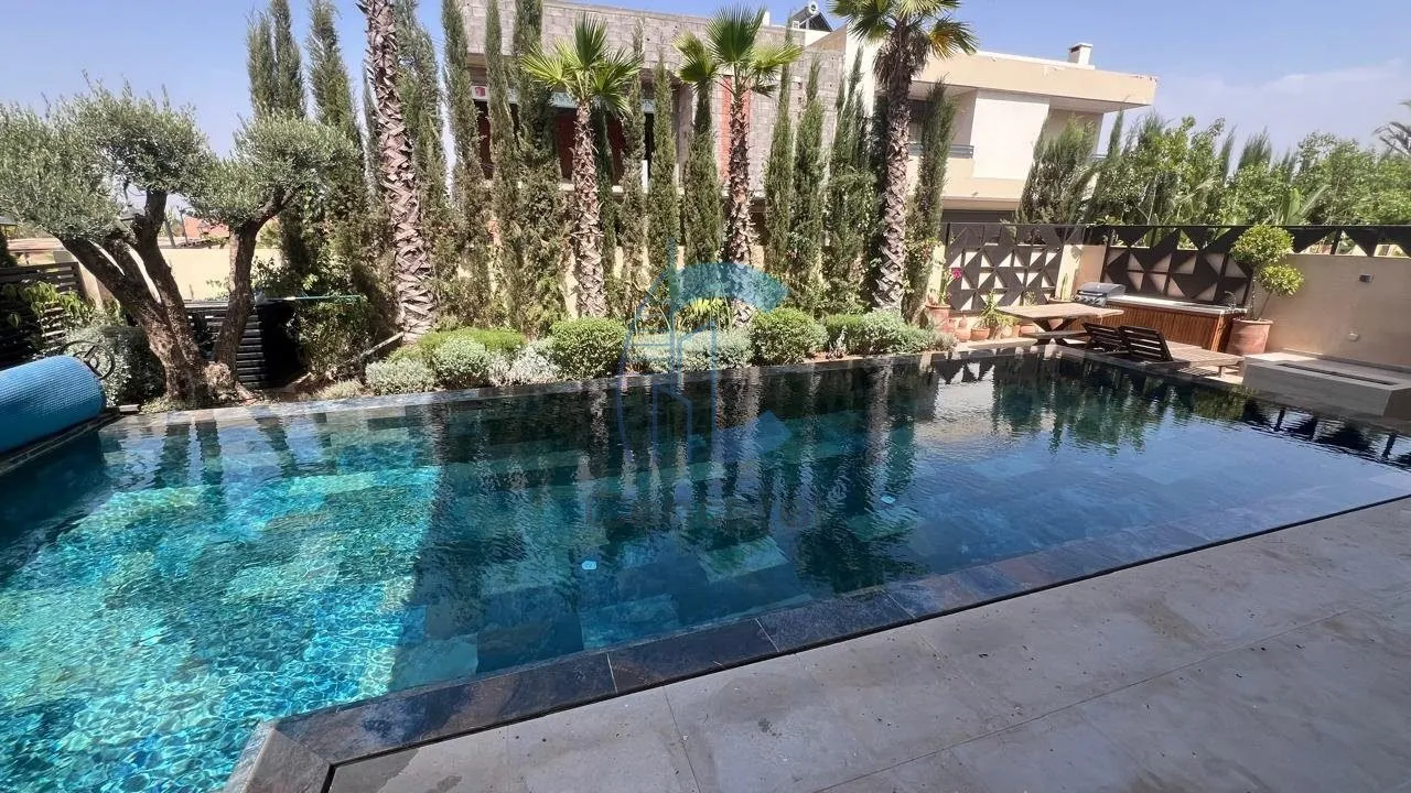VILLA NEUVE 4 CHAMBRES + 1 CHAMBRE DU PERSONNEL - ROUTE DE L'OURIKA MARRAKECH - مراكش (3)