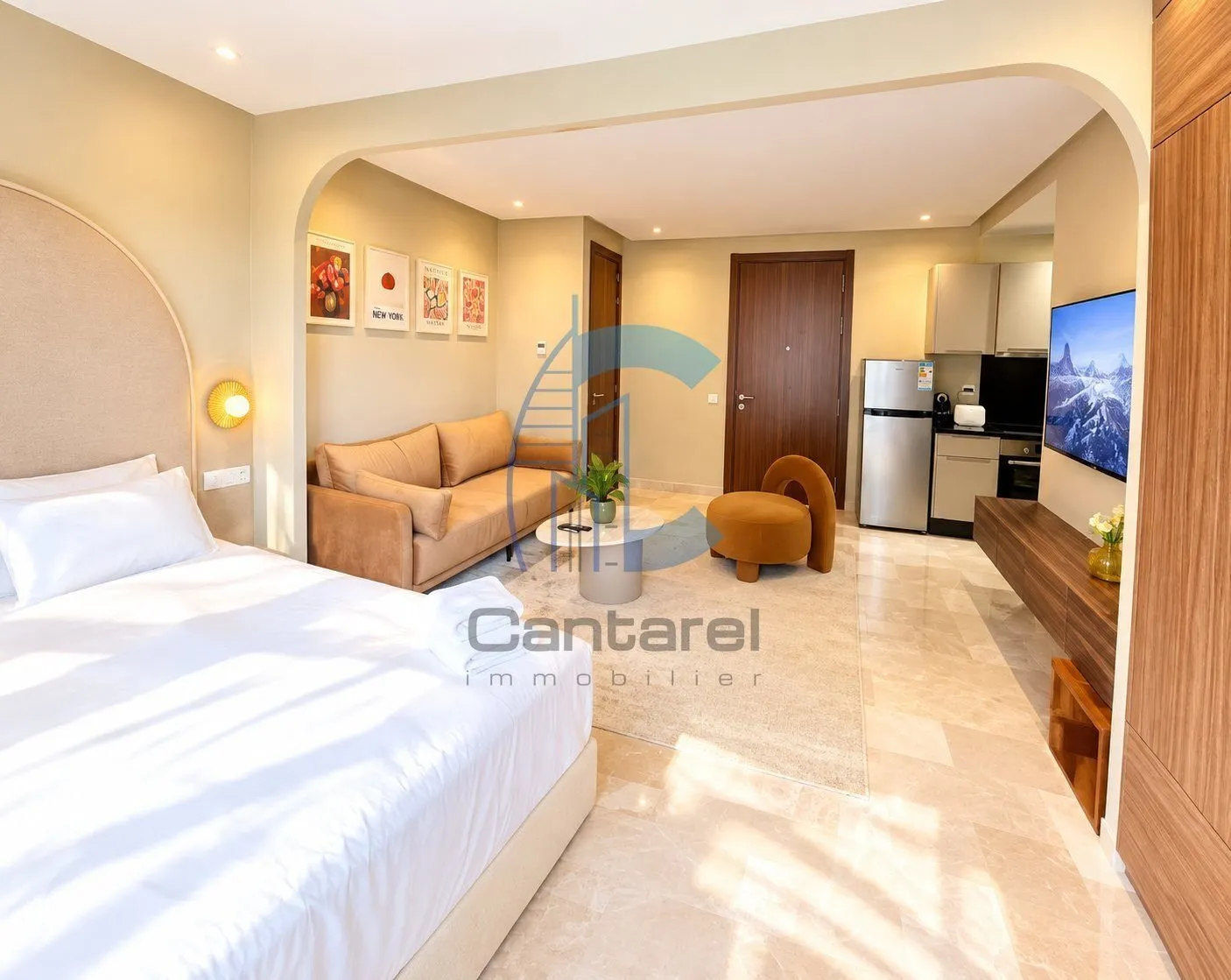 À VENDRE – STUDIO AVEC TERRASSE &amp; PARKING TITRÉ – BOURGOGNE - الدار البيضاء