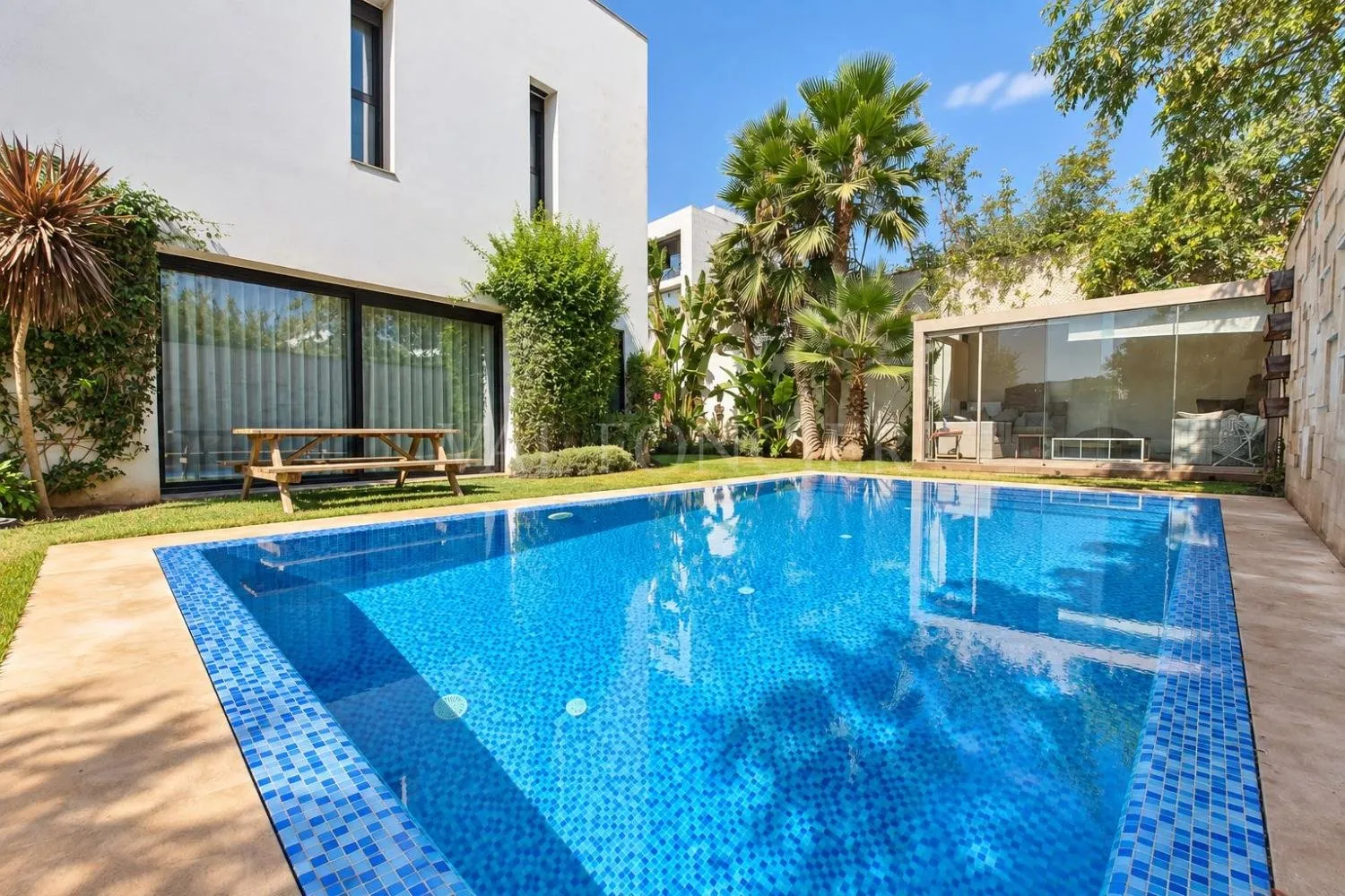 Vente Villa jumelée 530m2 4chambres avec piscine Bouskoura Ville verte - الدار البيضاء