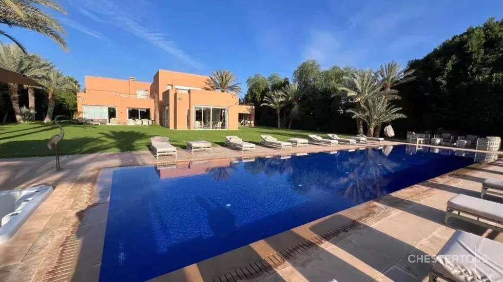 Magnifique villa front de Golf et vue Atlas Marrakech - مراكش