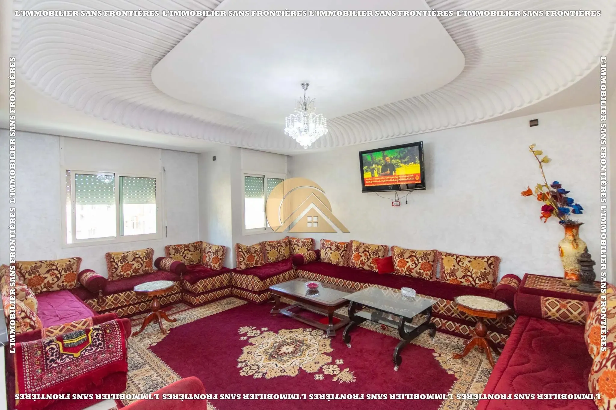 Appartement de 166 m² à Berrechid – 3 salons marocains, 2 chambres, balcon et 3 façades - برشيد (3)