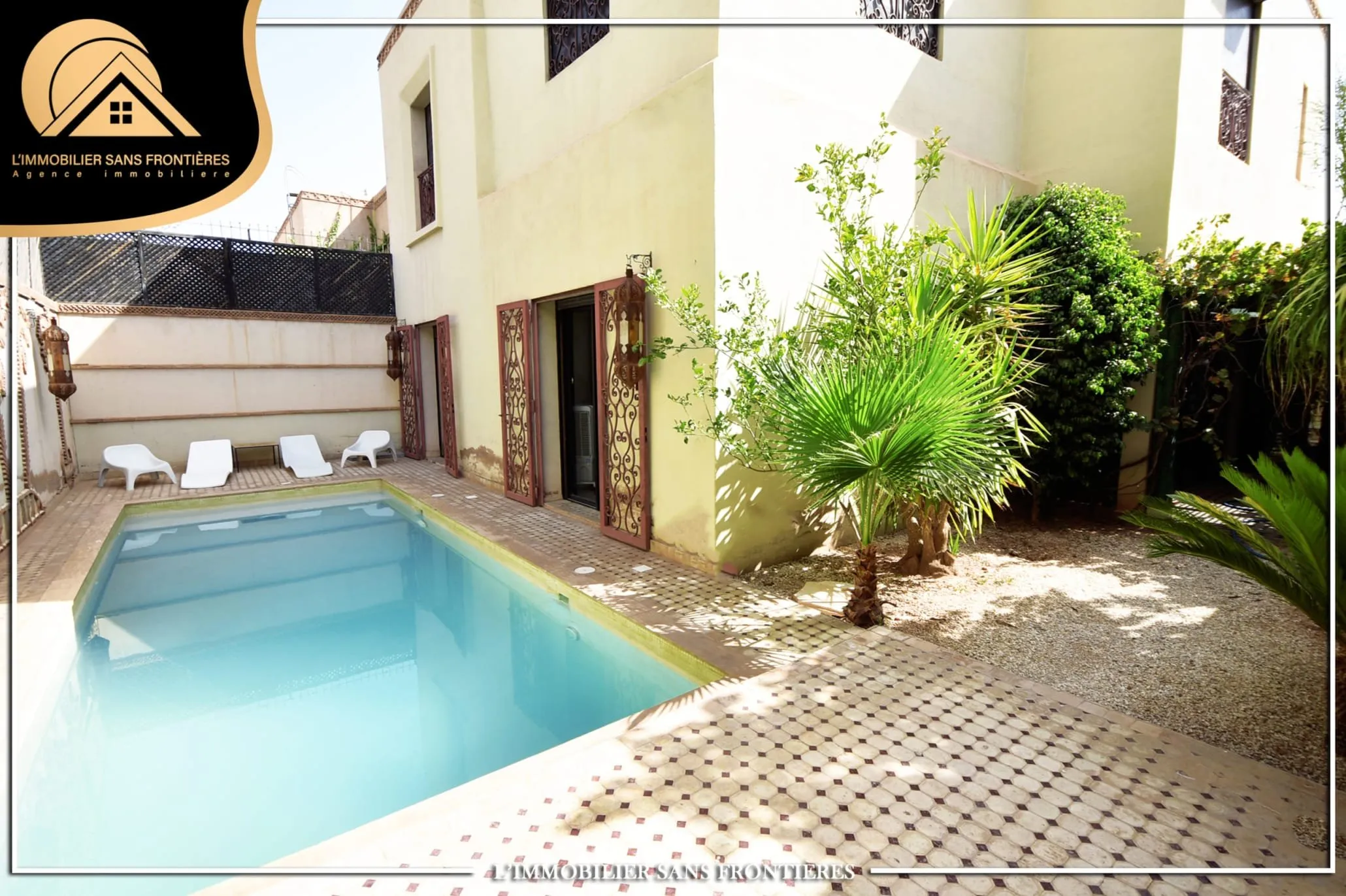 Villa meublée à vendre à Targa, 400m², Marrakech - مراكش