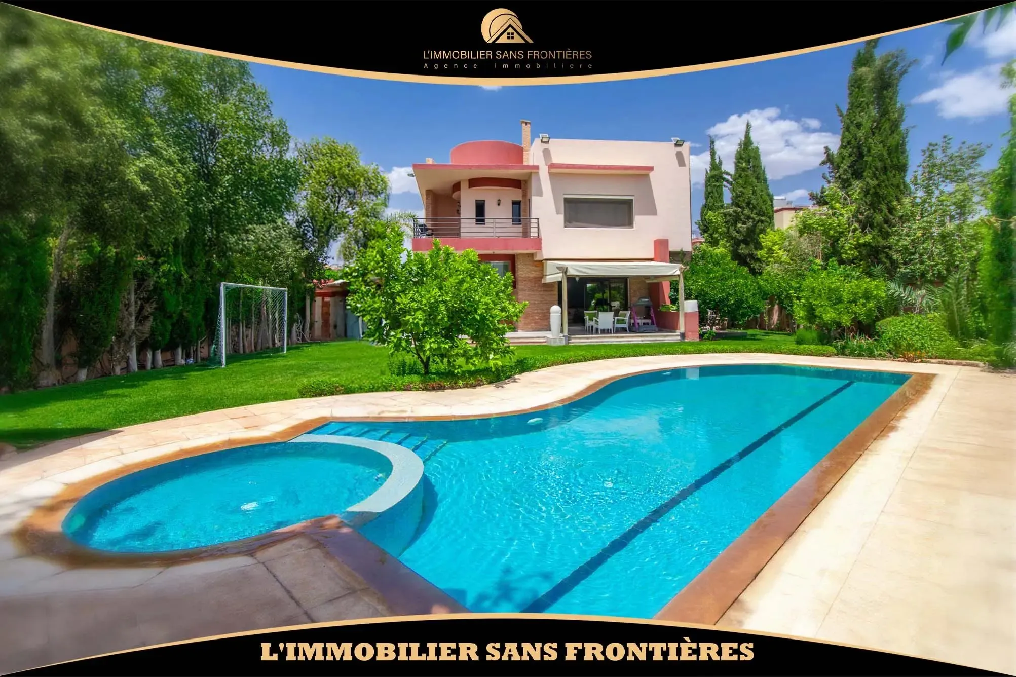 Villa meublée à vendre à Targa, 830 m², Marrakech - مراكش