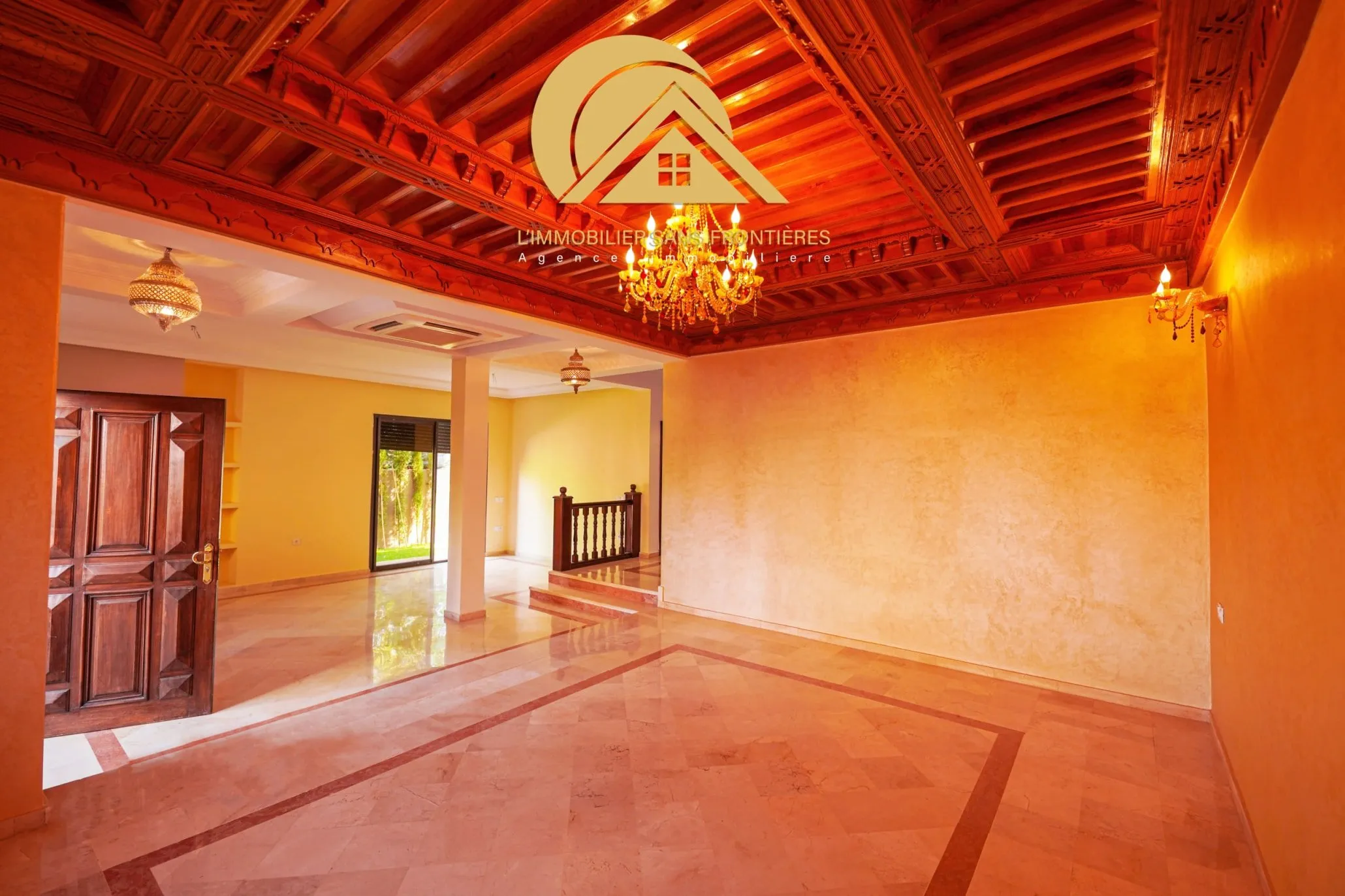 Villa vide à Targa, piscine privée + jardin privé, Marrakech : à vendre - مراكش (3)