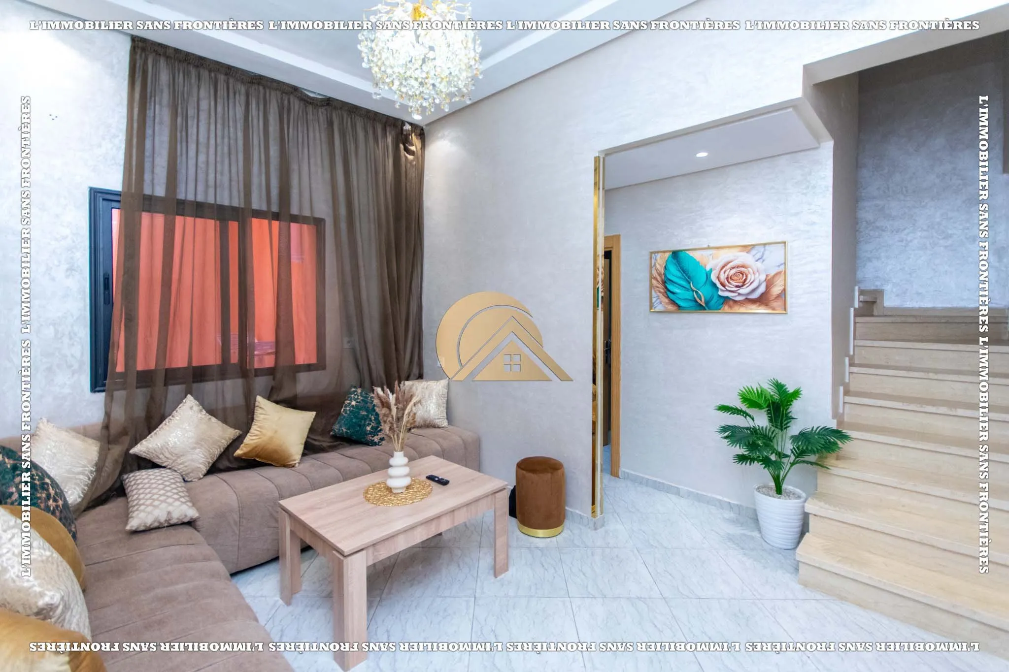 Duplex de 82 m² à Hay Charaf – 2 chambres, cour spacieuse et climatisation split - مراكش (3)