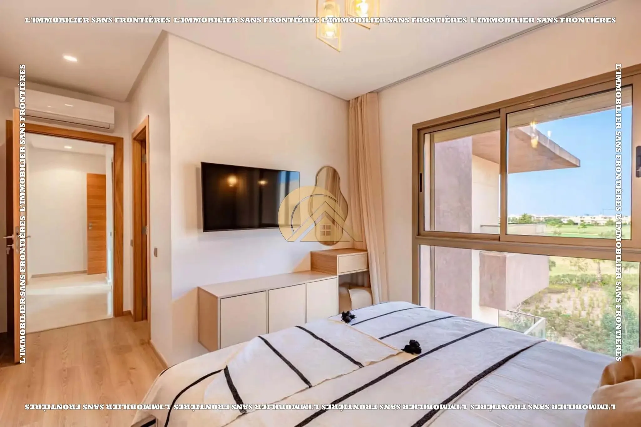 Appartement meublé de 95 m² à Prestigia – 3 chambres, terrasse, piscine collective et parking extérieur - مراكش (4)