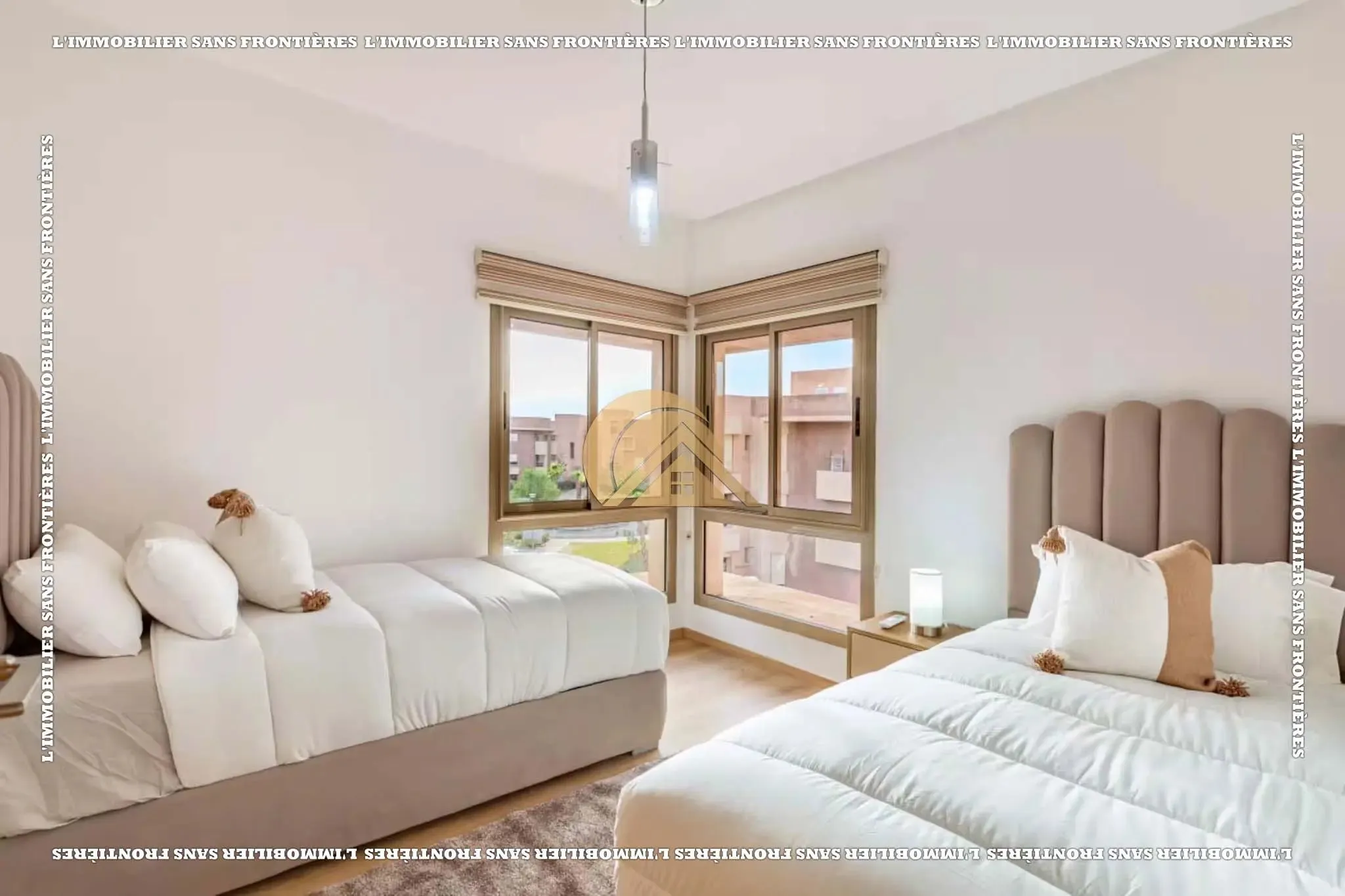 Appartement meublé de 95 m² à Prestigia – 3 chambres, terrasse, piscine collective et parking extérieur - مراكش (2)