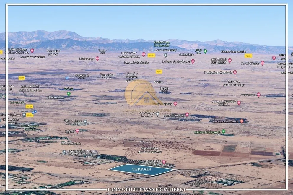 Terrain à vendre — SD1 – Route Amizmiz km 10, Marrakech - مراكش (4)