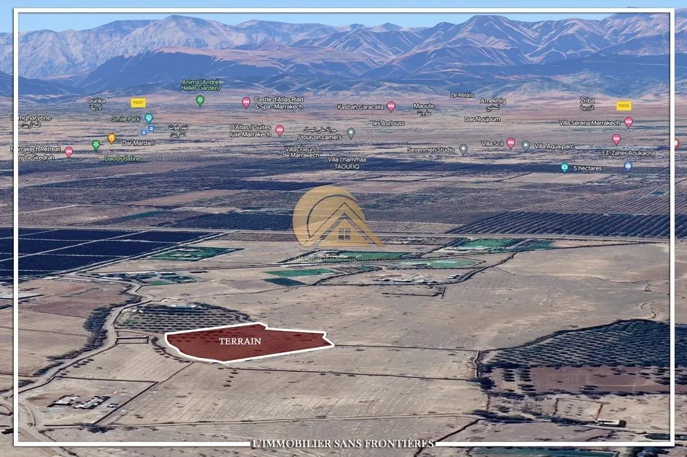 Terrain à vendre à Route Ourika km 14, Marrakech — RA — 1 Hectare 0558m² - مراكش (3)