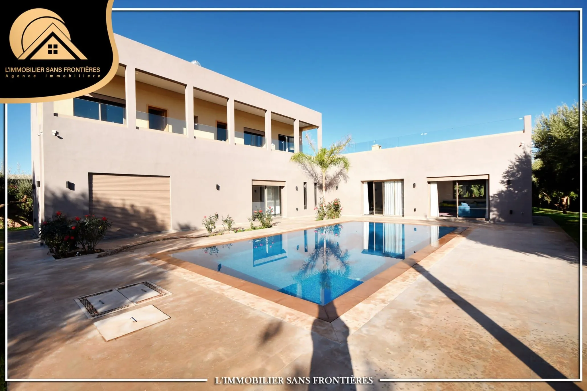 Villa vide à vendre – Piscine – Route de Fès km14, Marrakech - مراكش