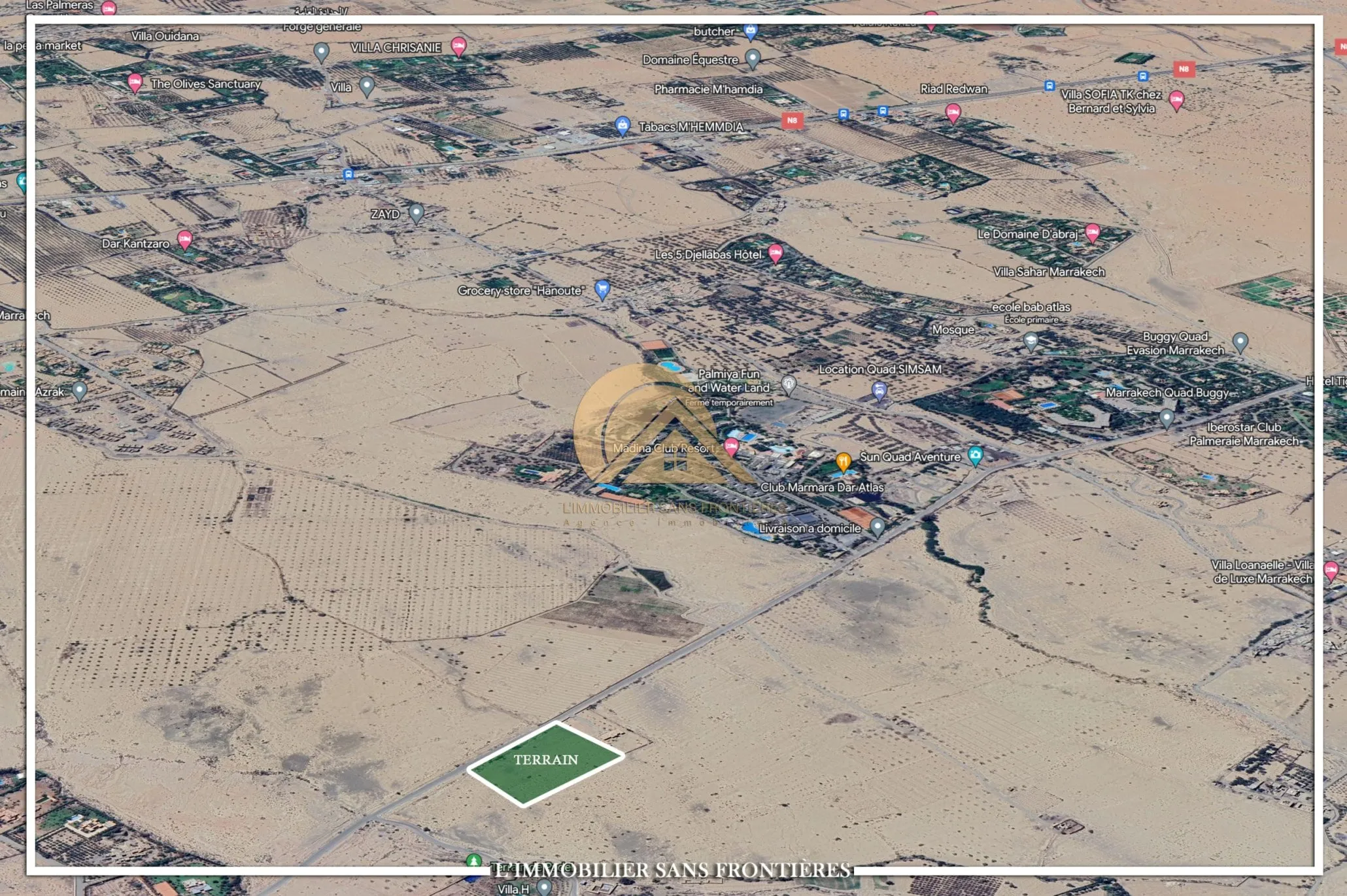 Terrain à vendre à Bab Atlas km 5, Marrakech — SA2 — 1 hectare et 8658 m² - مراكش (4)