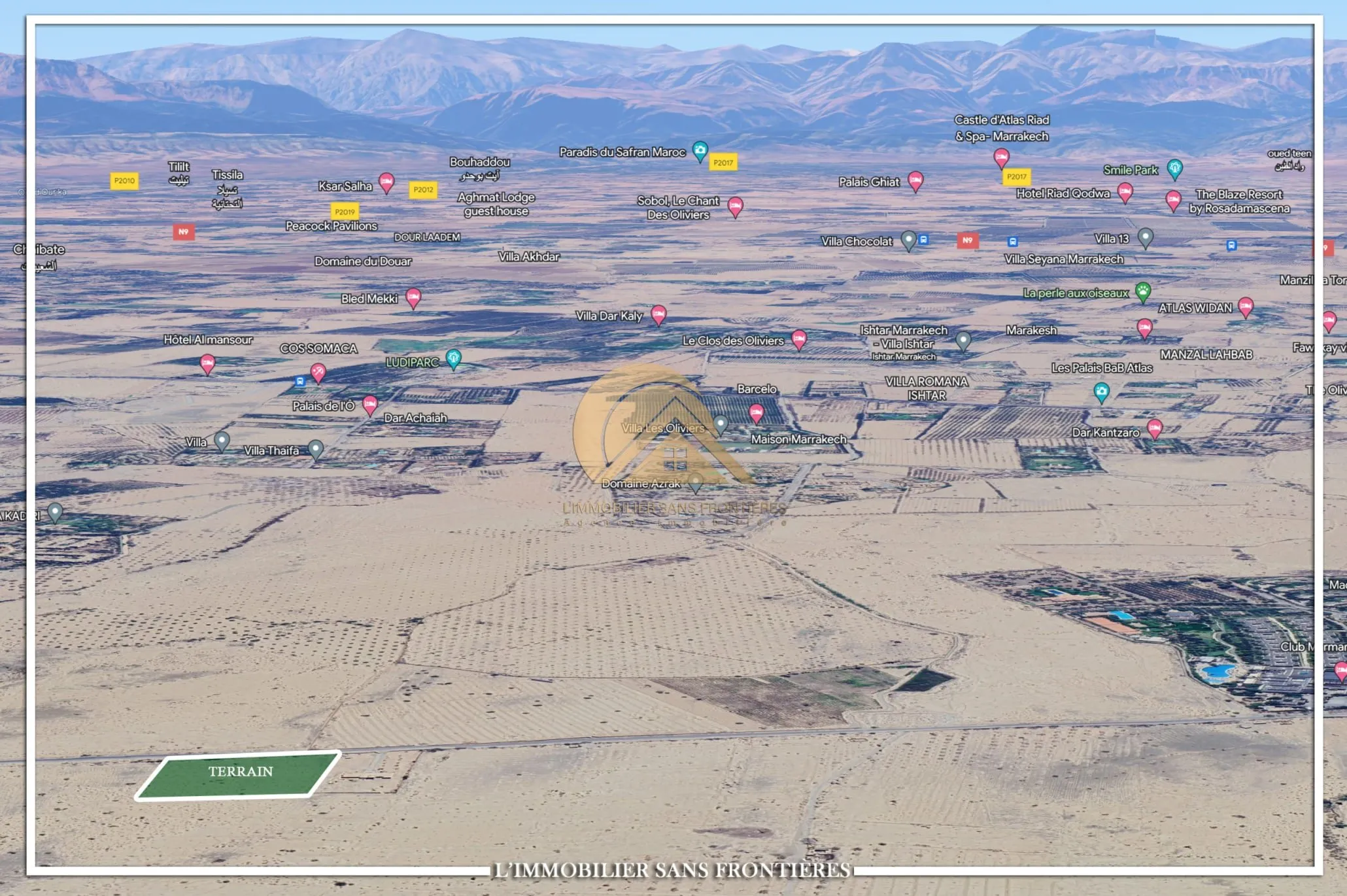 Terrain à vendre à Bab Atlas km 5, Marrakech — SA2 — 1 hectare et 8658 m² - مراكش (3)