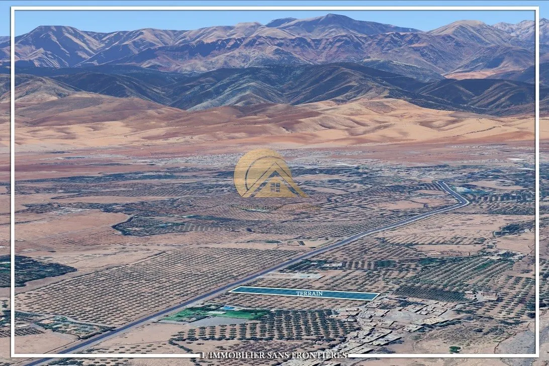Terrain à vendre à Route de Tahanaout, Marrakech — RA — 1 hectare - مراكش (3)