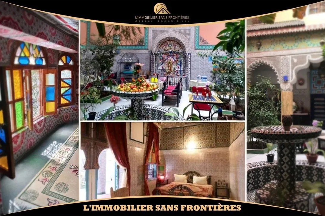 Riad meublé à vendre à Bab Doukkala, 380 m², Marrakech - مراكش