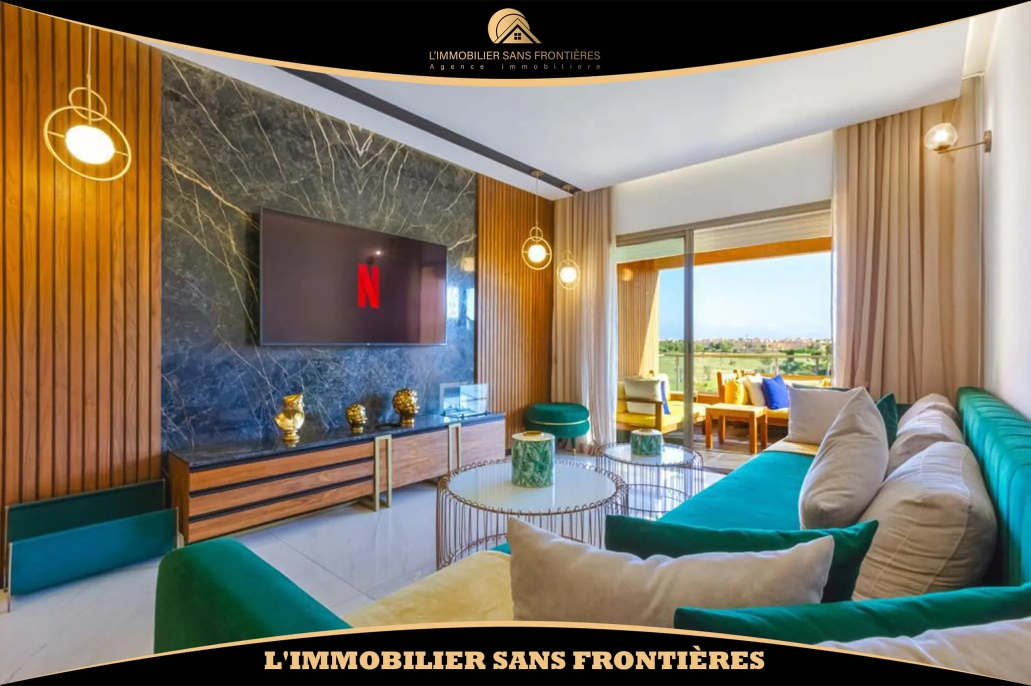 Appartement meublé à vendre à Prestigia, Marrakech — Piscine collective — 100 m² - مراكش