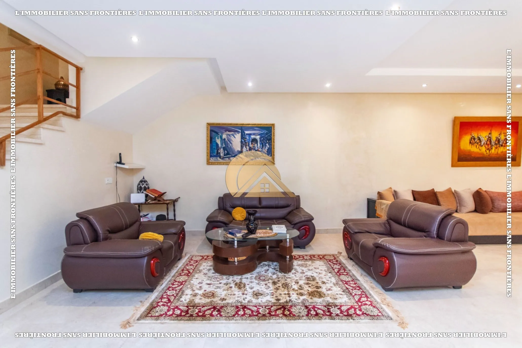 Villa vide à vendre – 400 m² – Jardin privé, Route d’Ourika, Marrakech - مراكش (3)