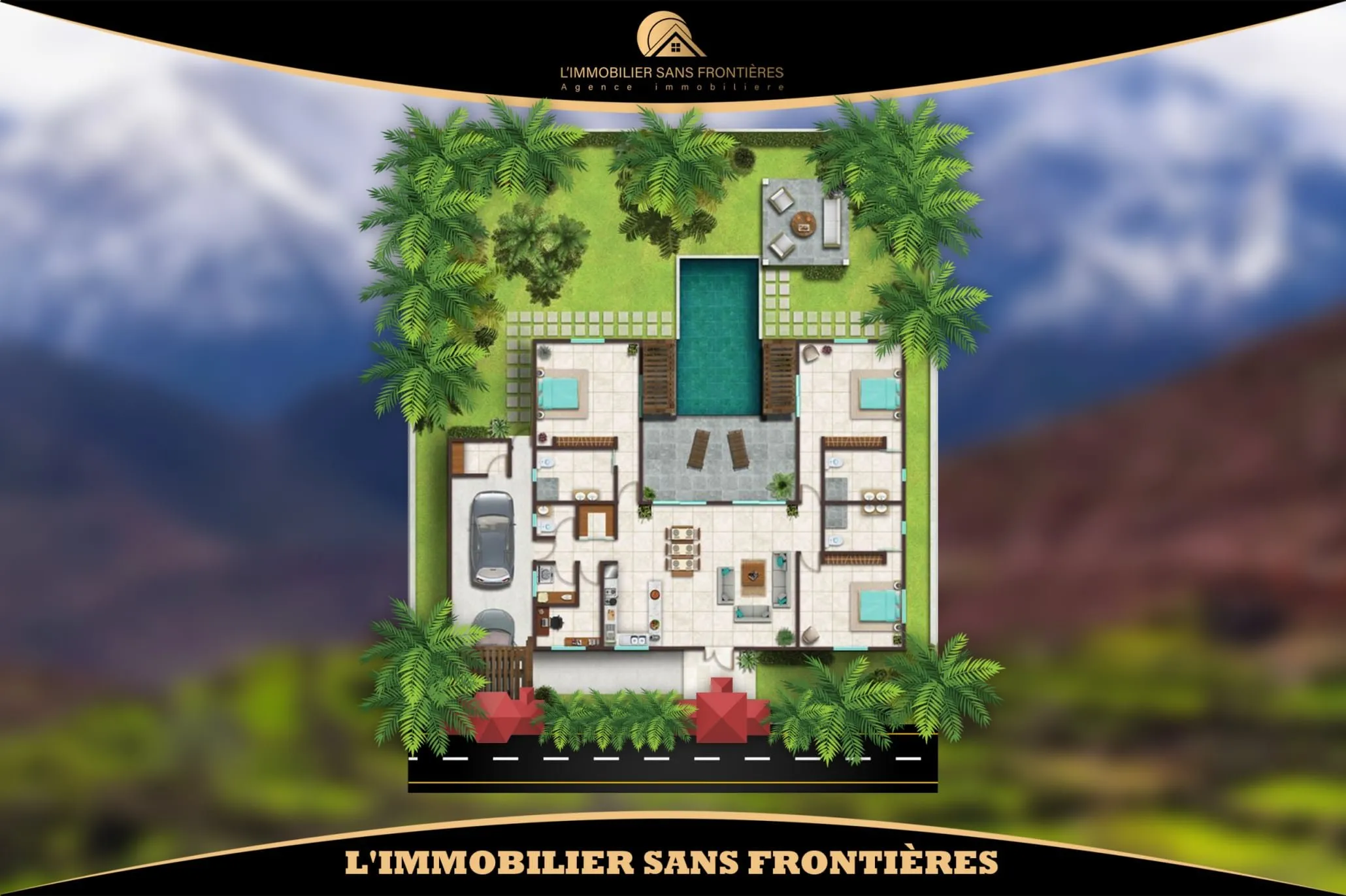 Terrain en zone villa à Agdal, 2 000 m² + 4 000 DHS/m², Marrakech : à vendre - مراكش