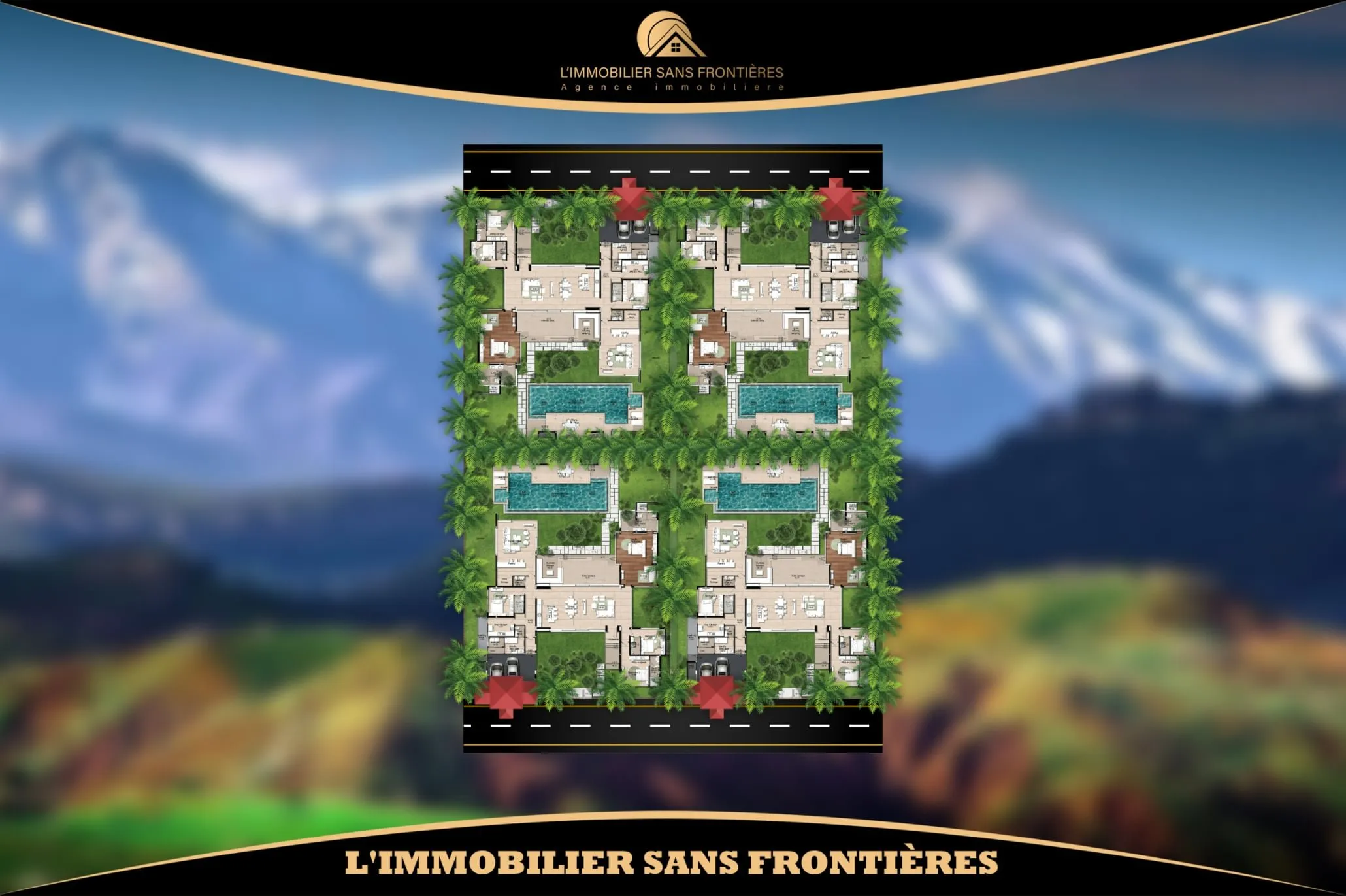 Terrain à vendre à Route de Fès km 11, Marrakech — SA2 — 1 hectare - مراكش