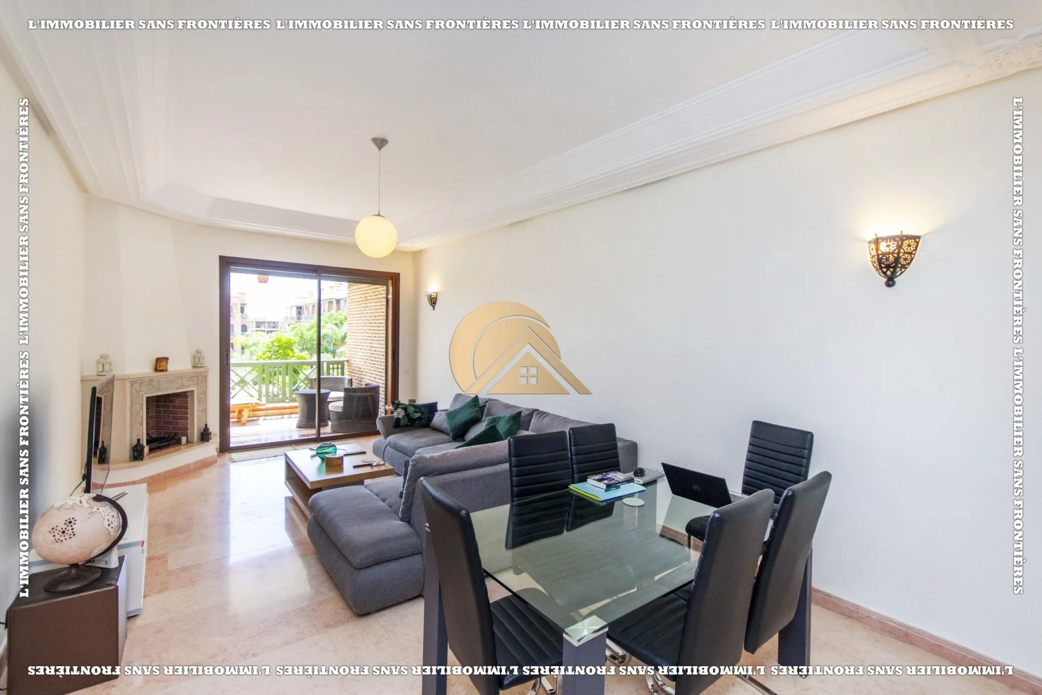 Appartement meublé à Agdal, piscine collective + parking sous-sol, Marrakech : à vendre - مراكش (2)