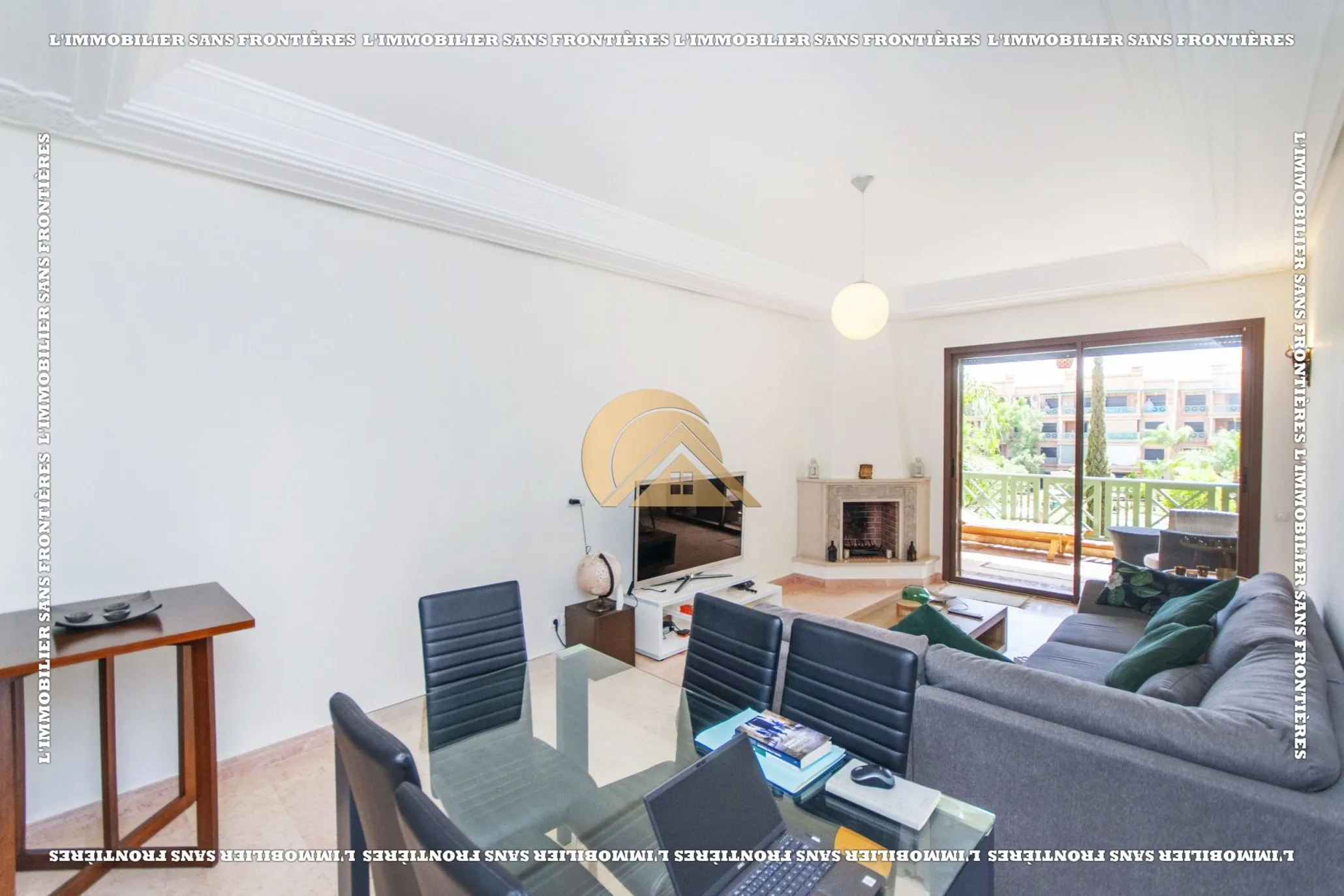 Appartement meublé à Agdal, piscine collective + parking sous-sol, Marrakech : à vendre - مراكش (3)