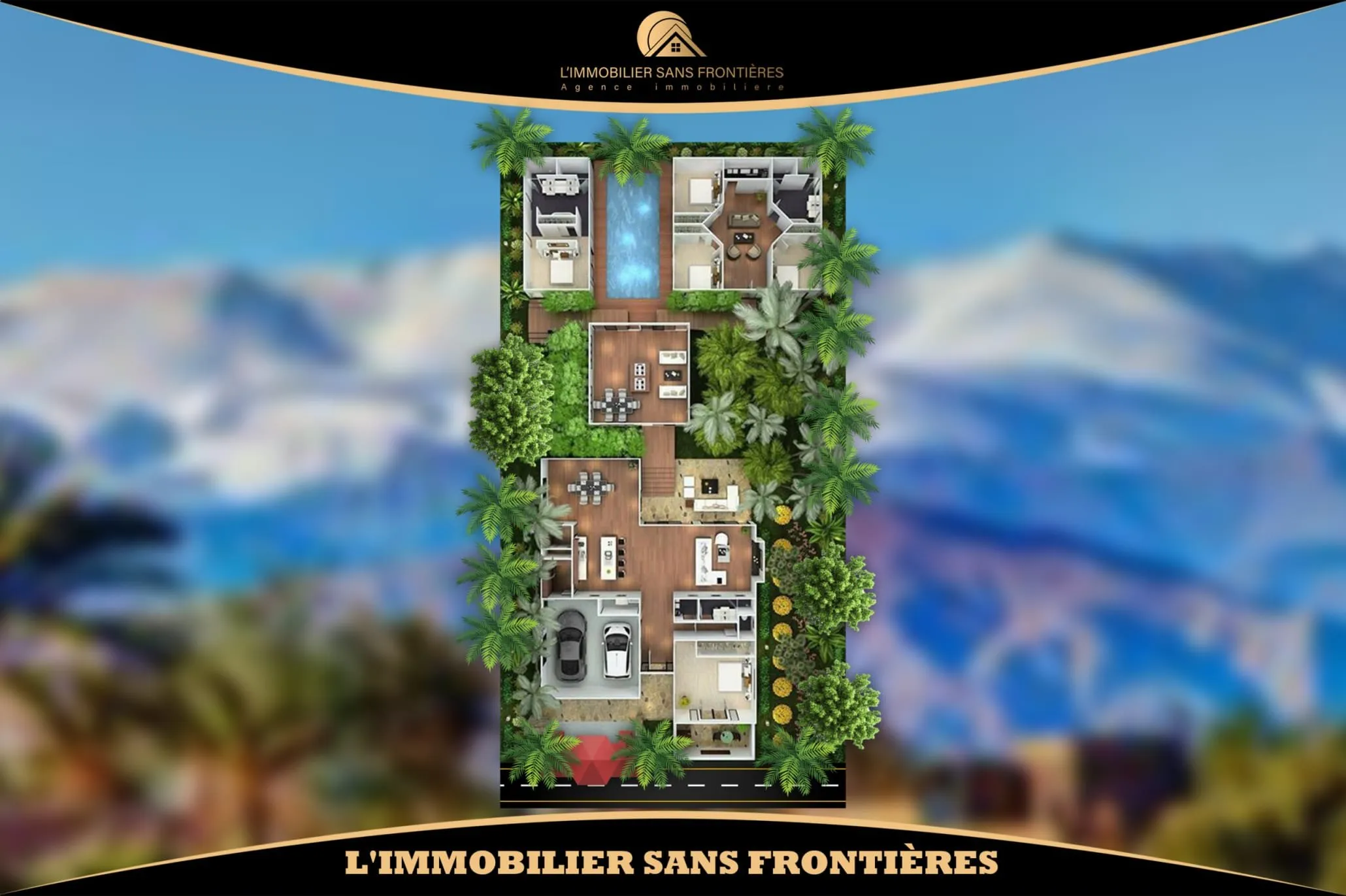 Terrain zone villa à vendre à Atlas Nakhil, 1250 m², Marrakech - مراكش
