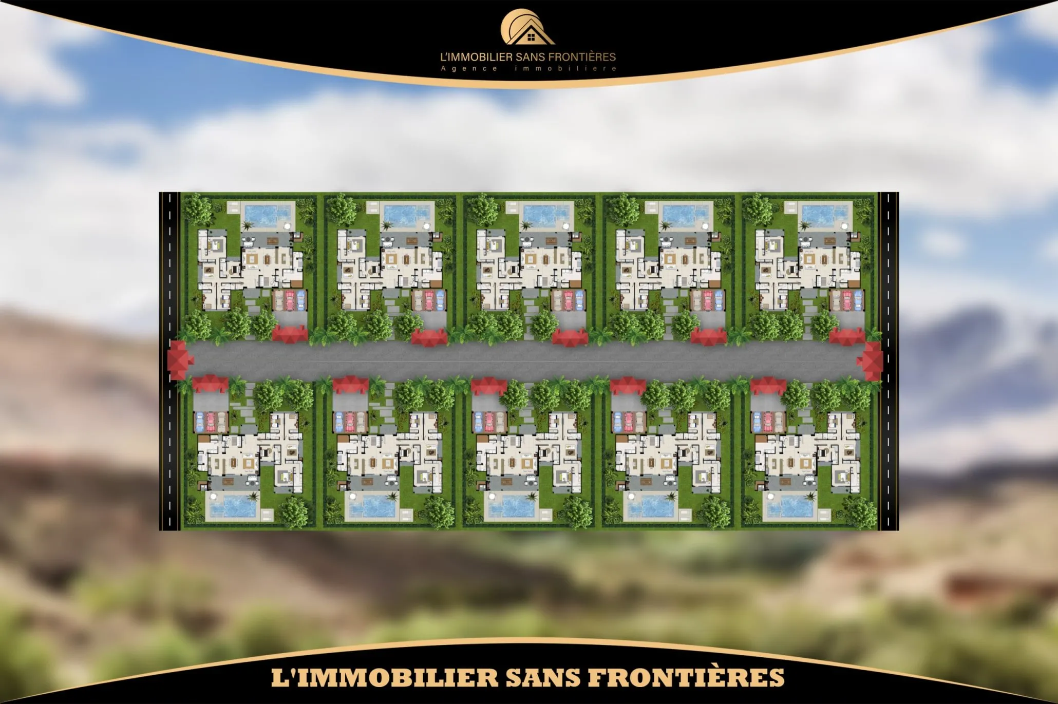 Terrain SD1 à Route d’Ourika km 4, 4 hectares 9800 m² + 12 000 000.00/hectare DHS, Route d’Ourika km 4 : à vendre - مراكش