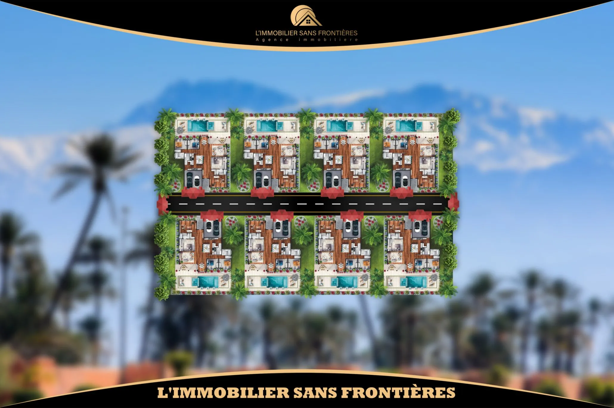 Terrain à vendre – 2 façades – Route de l’Ourika, Marrakech - مراكش