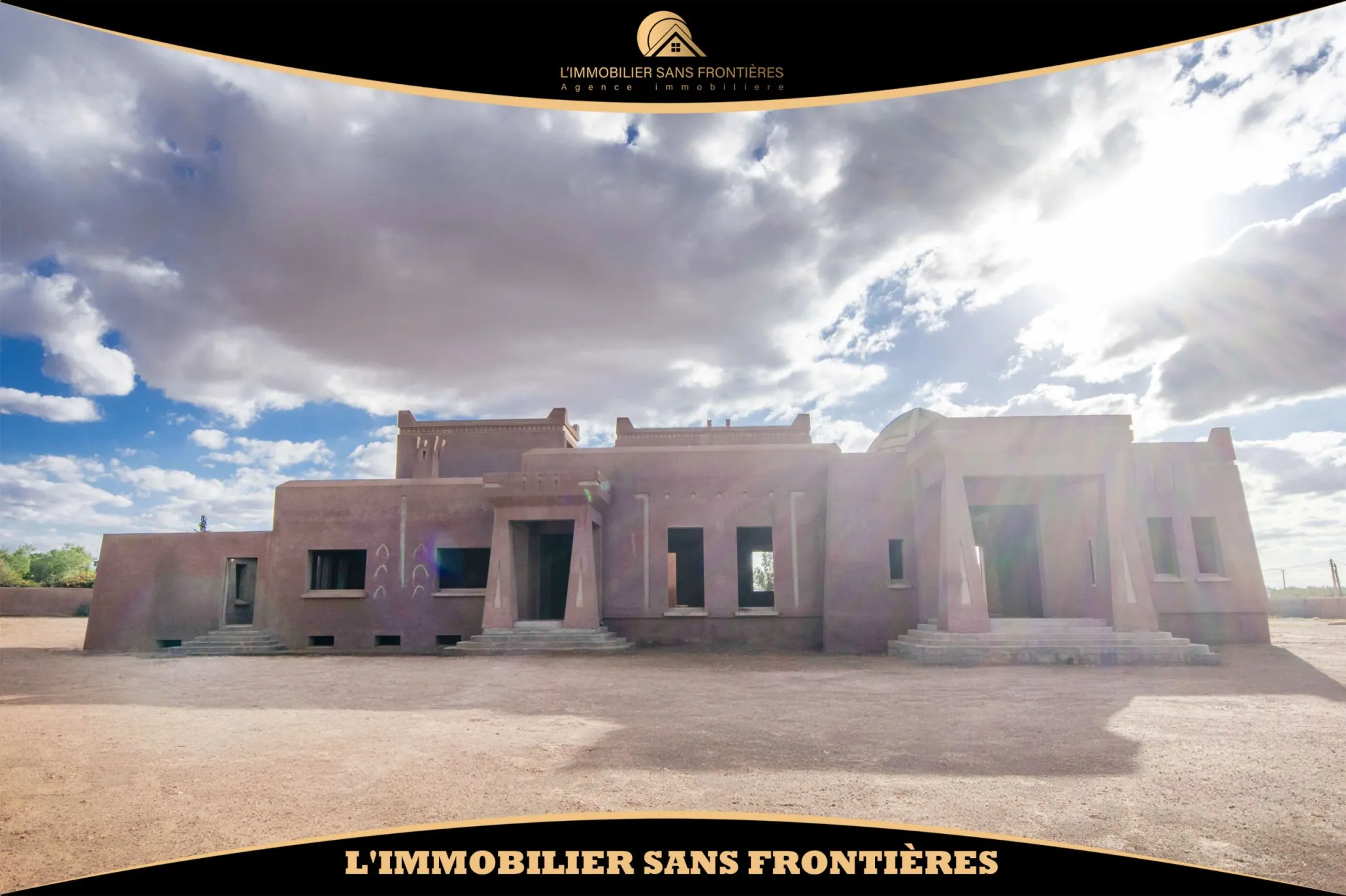 Villa semi-finie avec VNA à vendre à Route d’Amizmiz, 1 Hectare 4000 m², Marrakech - مراكش