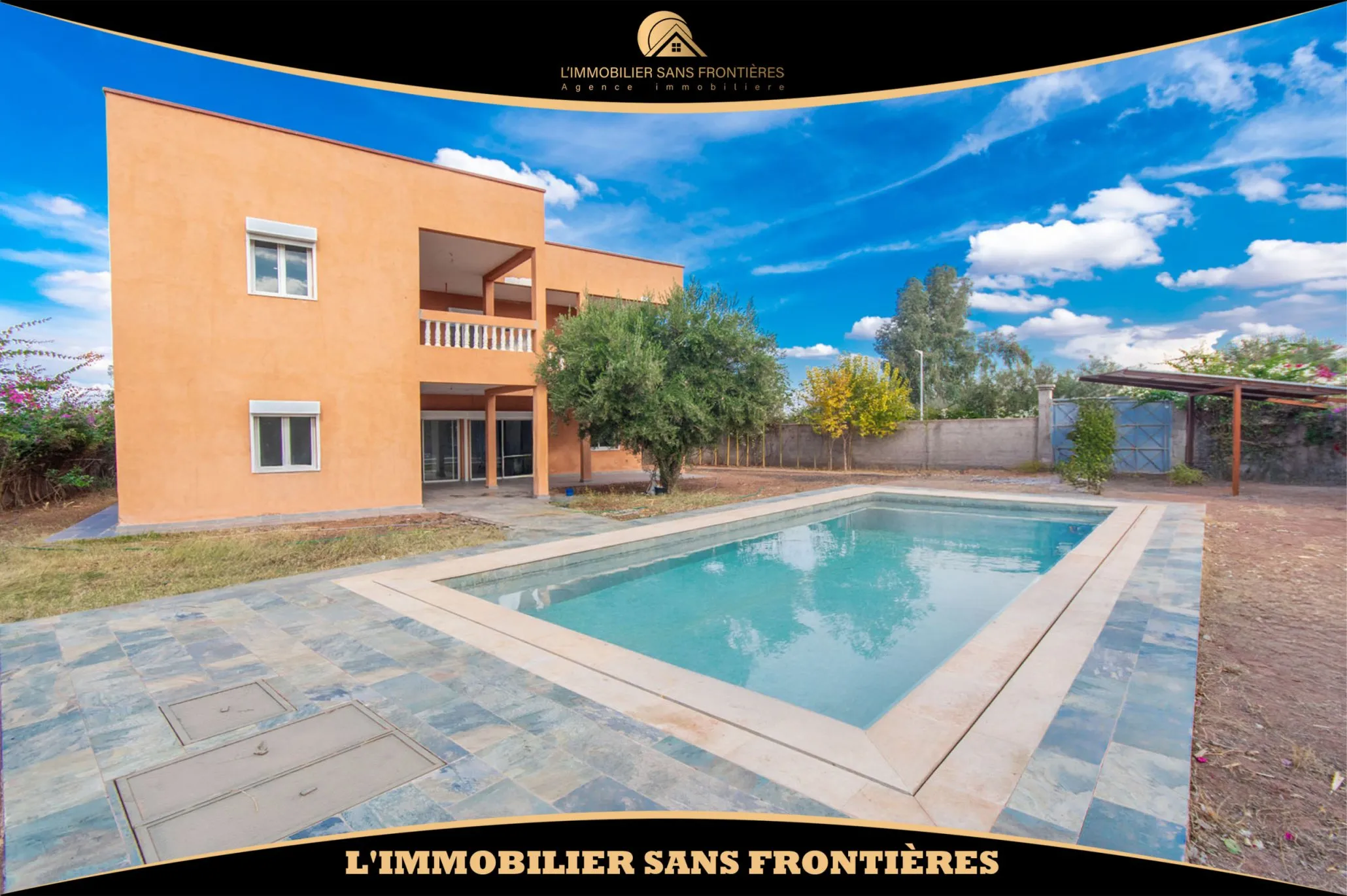 Villa Melkia à Chwiter, Piscine + Puits, Marrakech : à vendre - مراكش