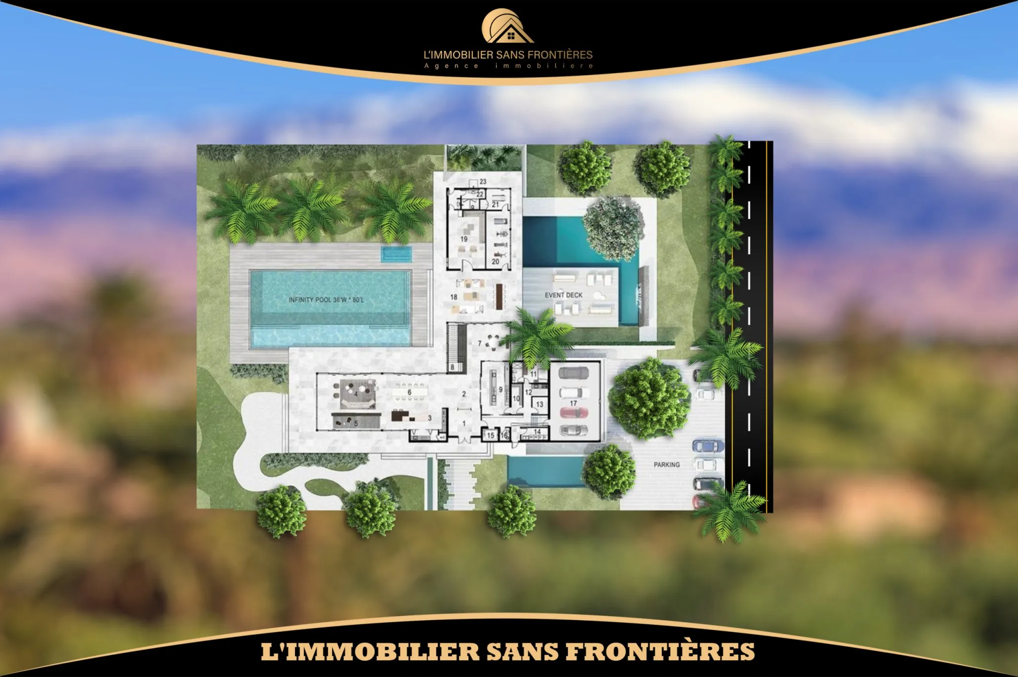 Terrain à vendre — Touristique – Route de Tahanaout, Route de Tahanaout - مراكش