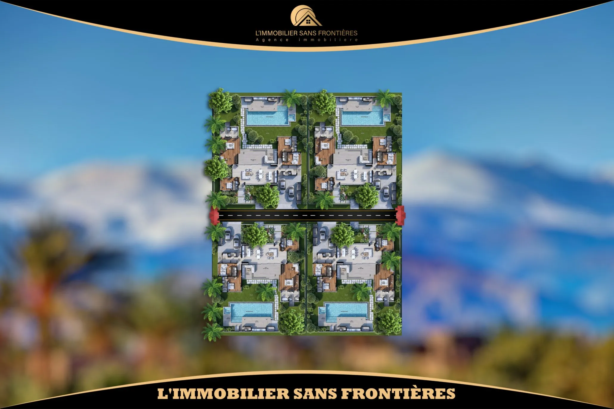 Terrain à vendre à Route de Fès, Marrakech — SA2 — 4 hectares - مراكش