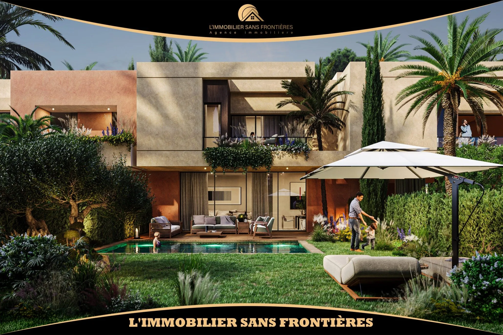 Villa à vendre à Route de l’Ourika, Marrakech — Piscine (au choix) — 250 m² - مراكش