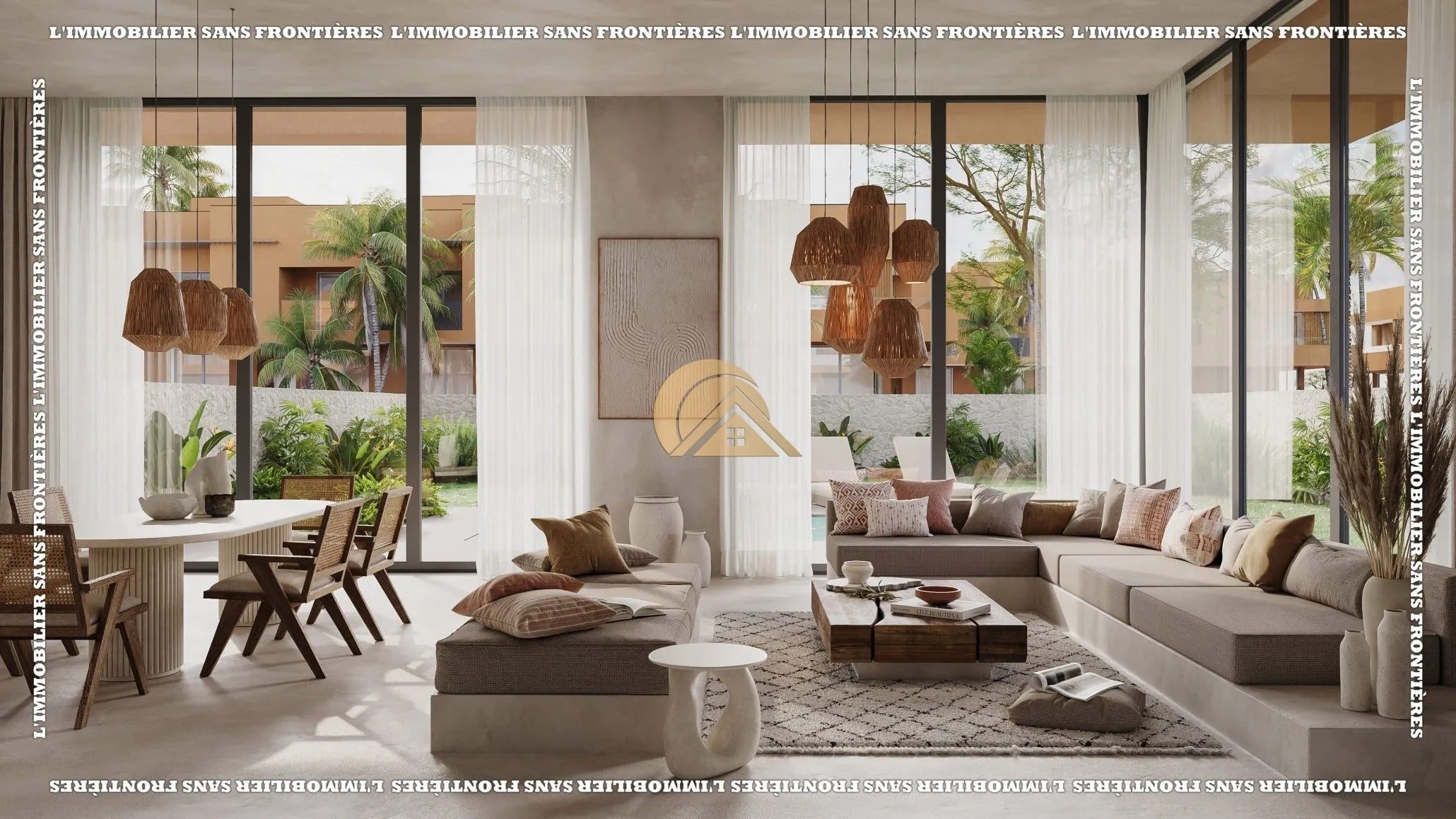 Villa à vendre à Route de l’Ourika, Marrakech — Piscine (au choix) — 250 m² - مراكش (2)