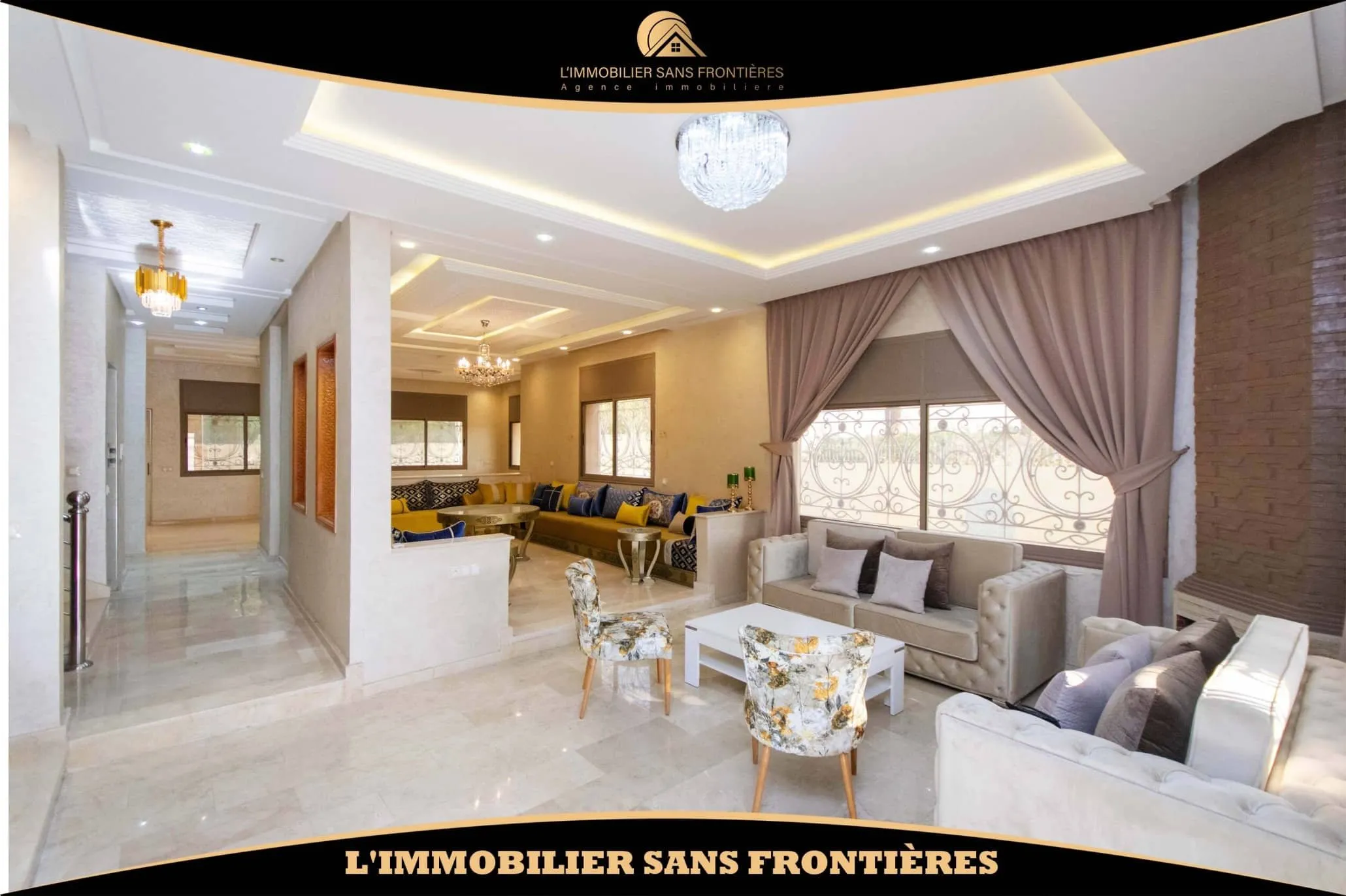 Villa vide à vendre à Les Portes de Marrakech, Marrakech — Piscine 8 x 4 m — 460 m² - مراكش