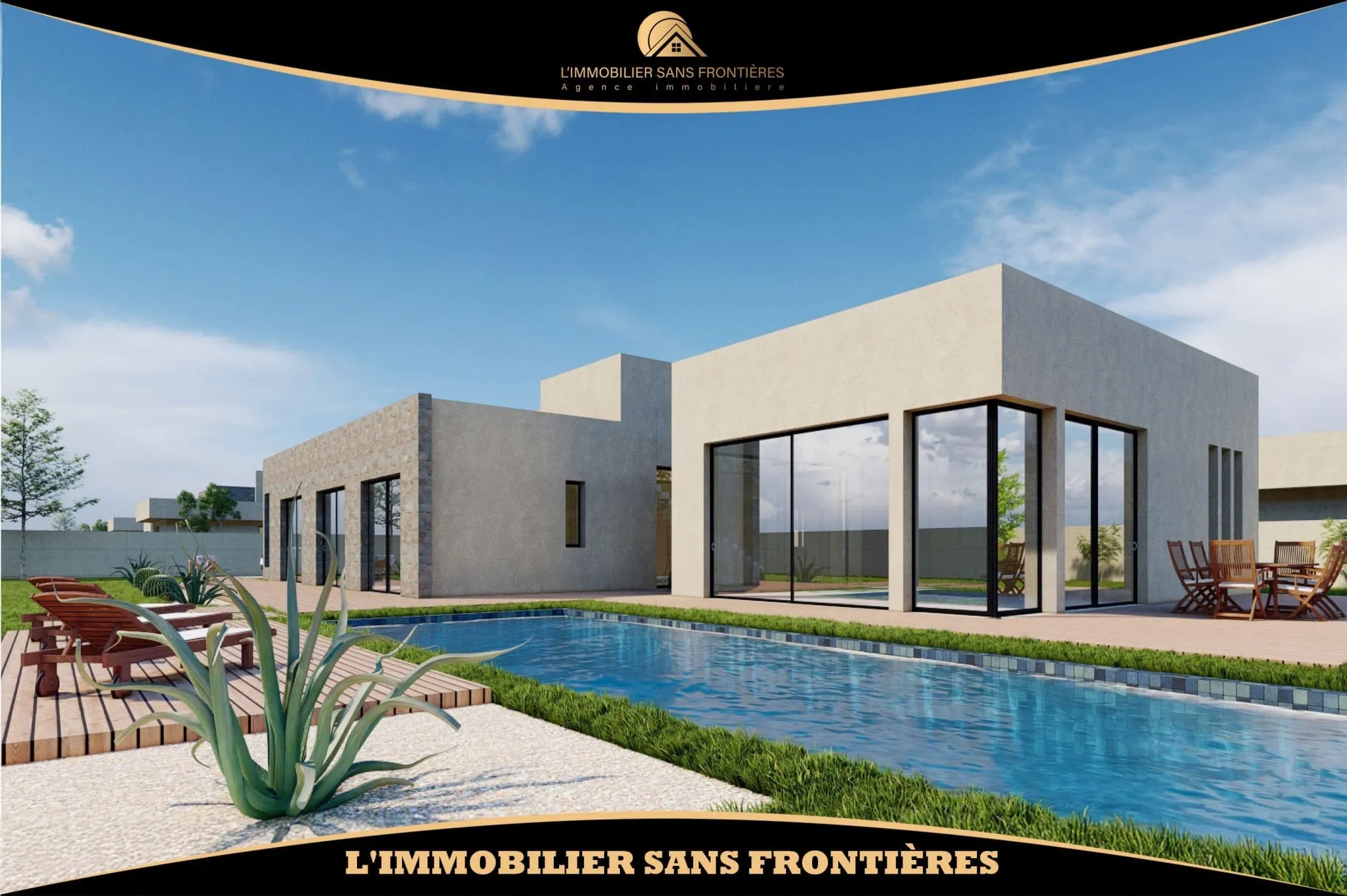 Villa à vendre à Route de L’Ourika, Marrakech — Piscine privée — 1000 m² - مراكش