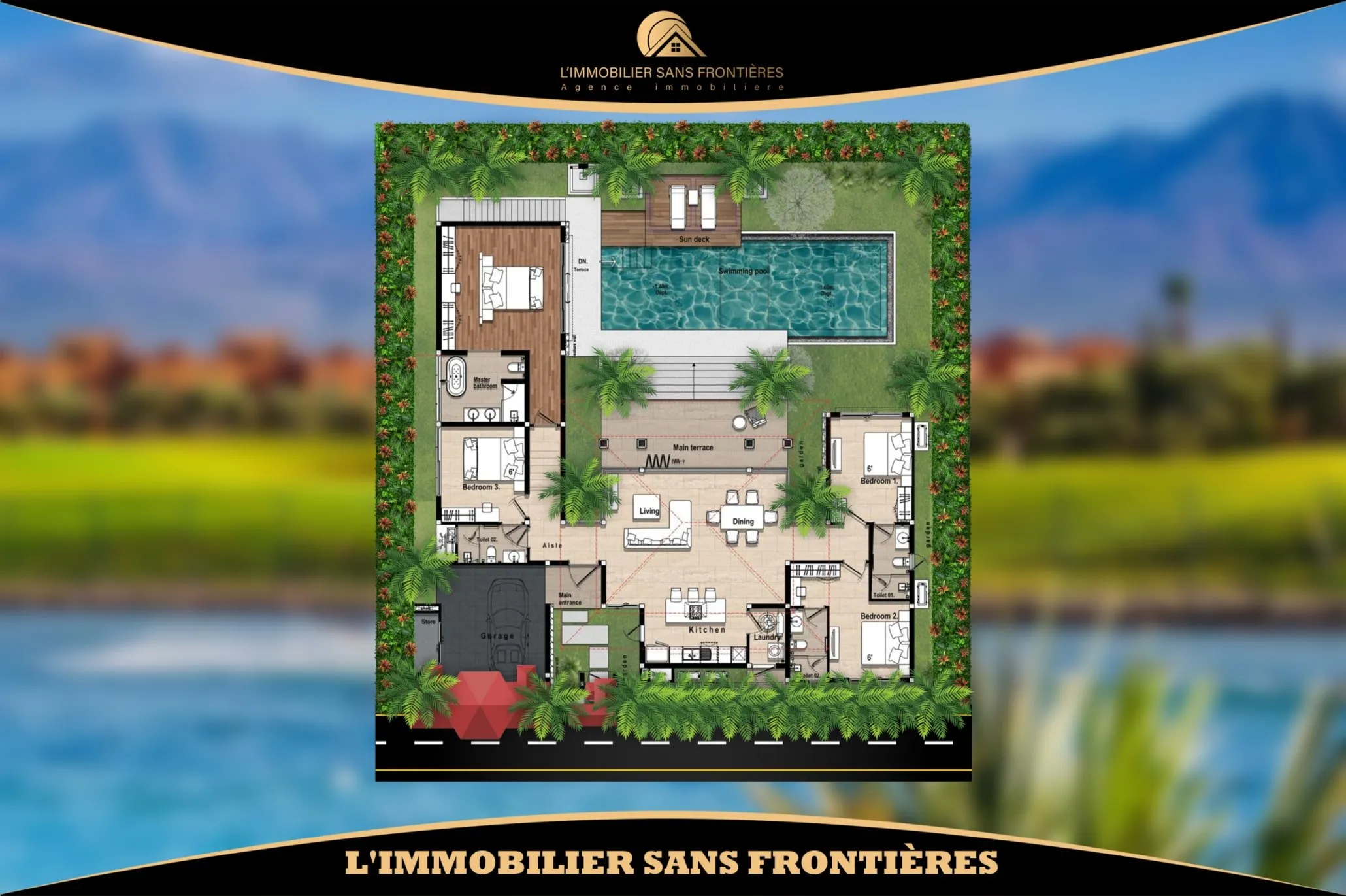 Terrain agricole à vendre, 1 hectare, Route de l’Ourika - مراكش