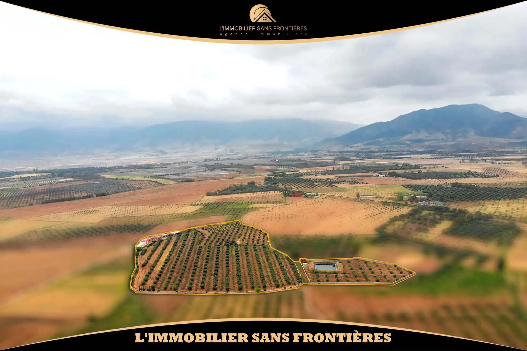 Ferme à vendre à Route d’Amizmiz km 48, 39 363 m², Marrakech - مراكش