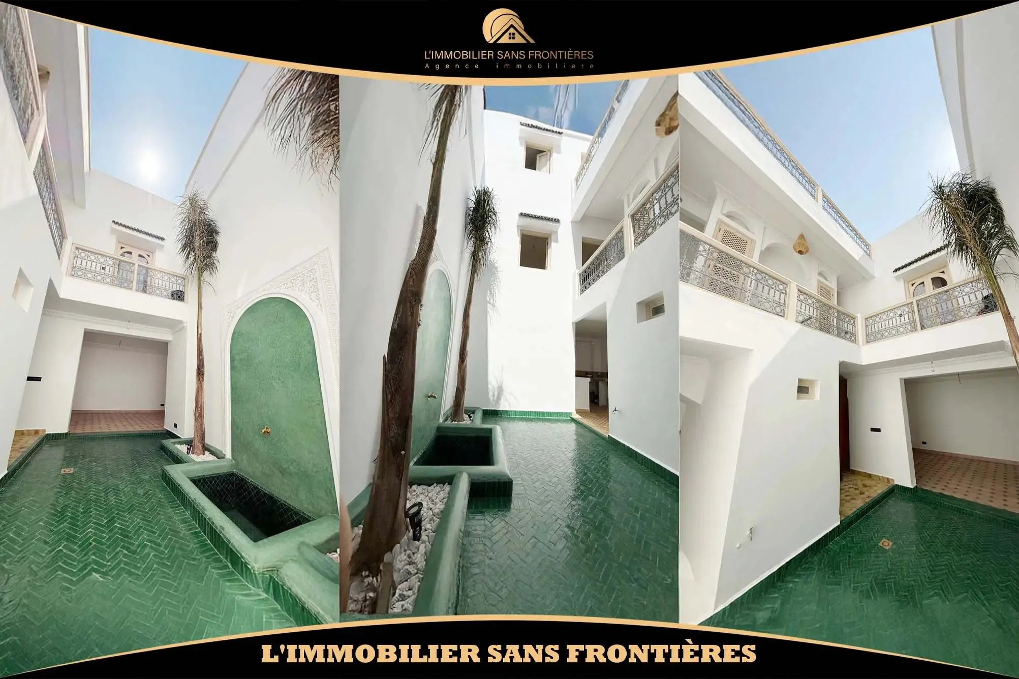 Riad vide titré à vendre à Bab Dokala, Marrakech – 3 suites – grande terrasse aménagée - مراكش
