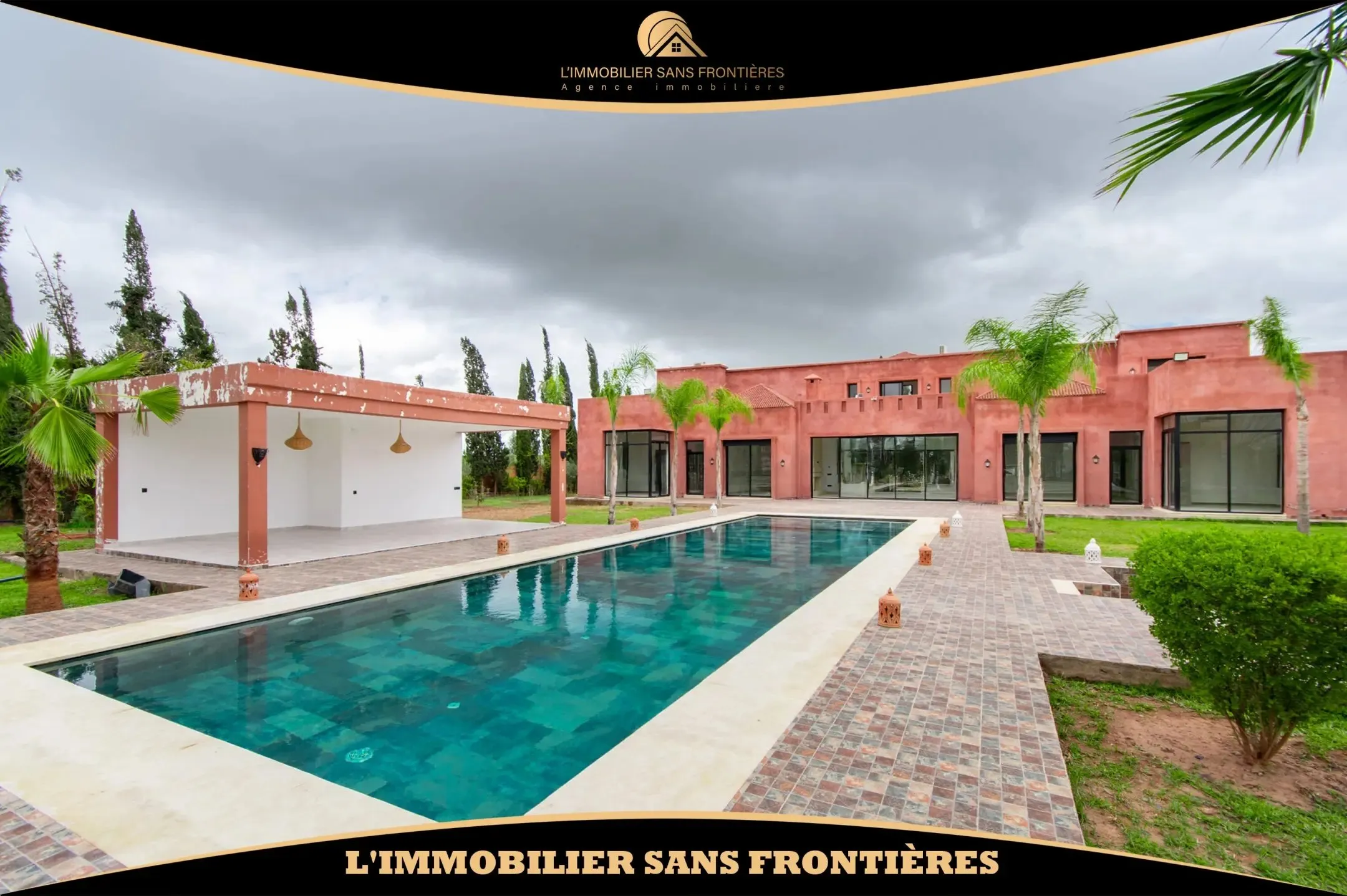 Villa privée à vendre sur la Route de Fès, Marrakech – 5 000 m² de terrain / 1 000 m² habitables - مراكش
