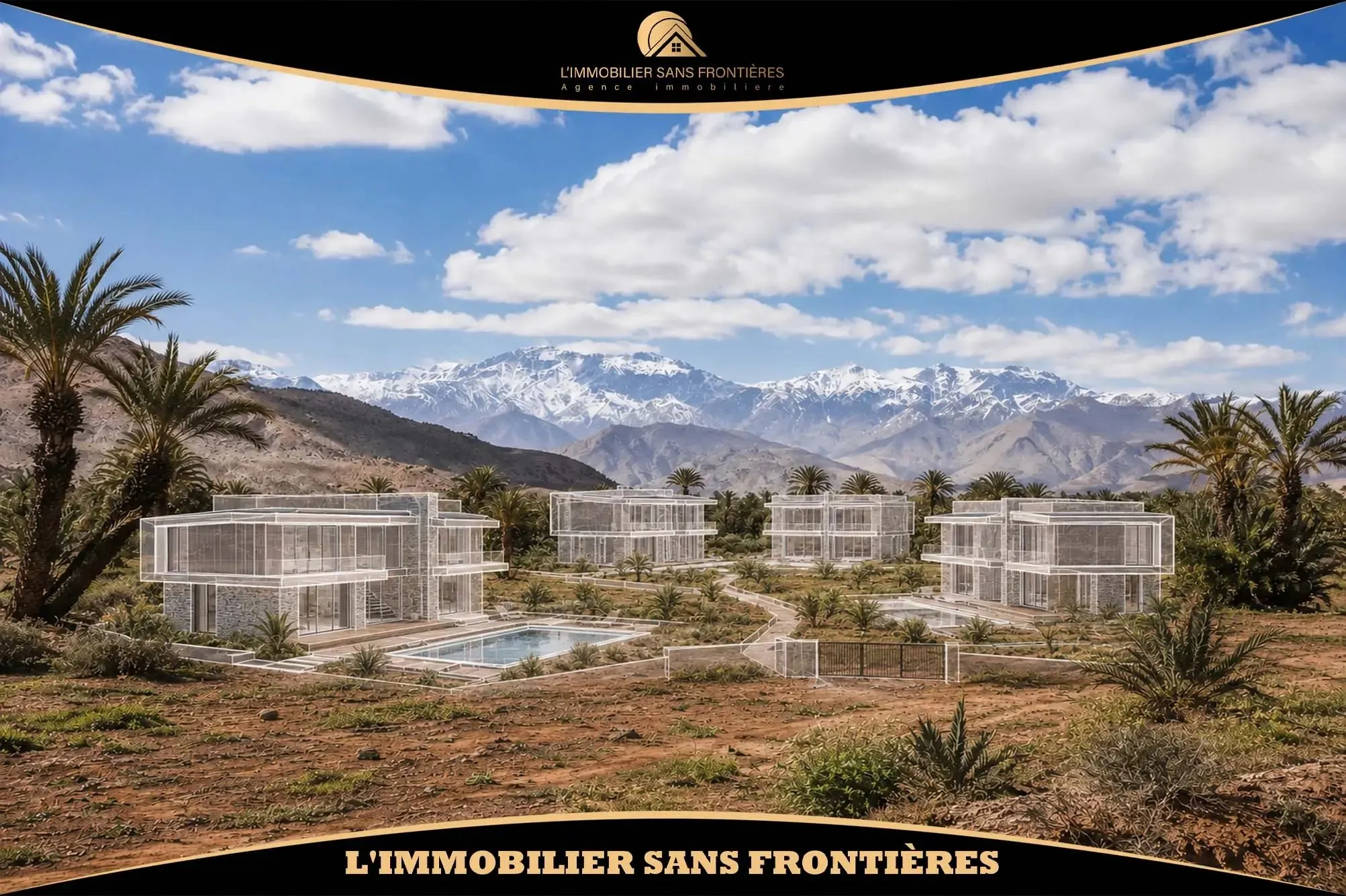 Terrain de 16 000 m² à Bab Atlas – Note SD2 avec densité de 4 villas par hectare - مراكش