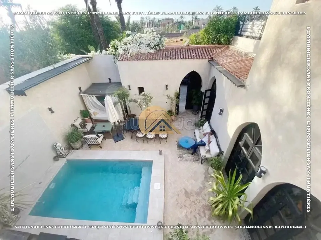 Villa meublée à la Palmeraie – 5 chambres avec salles de bains, piscine chauffée et jacuzzi - مراكش (2)