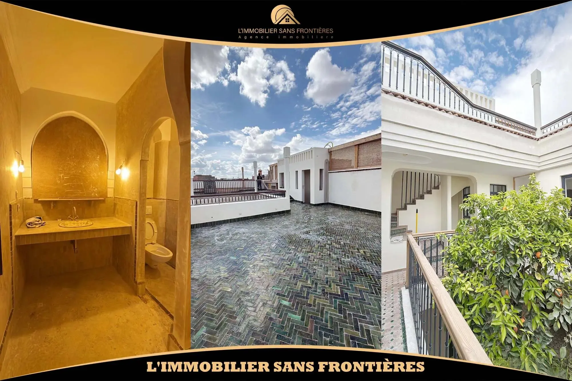 Riad titré à vendre à Riad laarous, Marrakech – 106 m² avec terrasse de 80 m² - مراكش