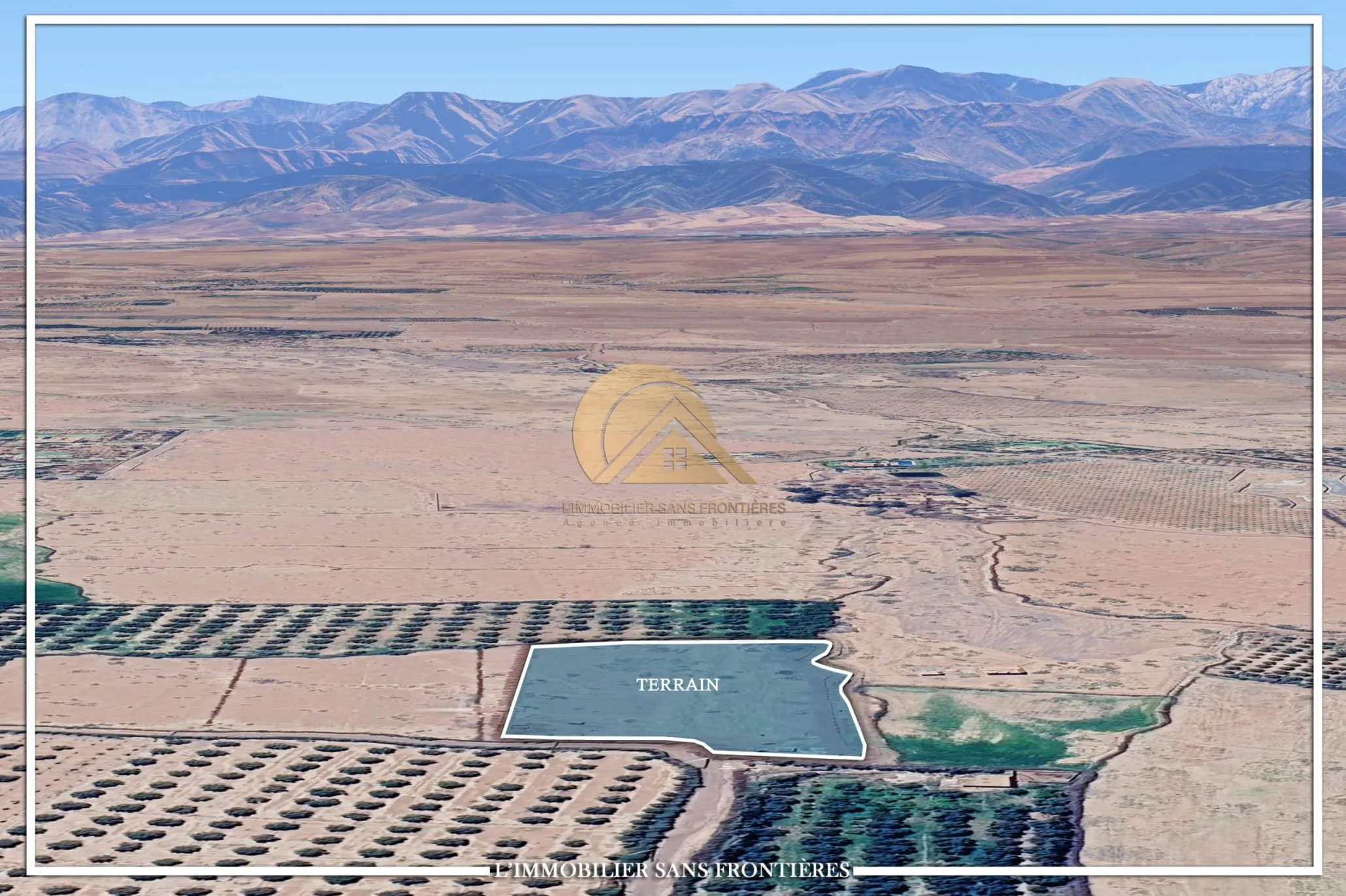 Terrain à vendre à Route Amizmiz km 16, Marrakech — RA — 1 hectare 0135m² - مراكش (2)