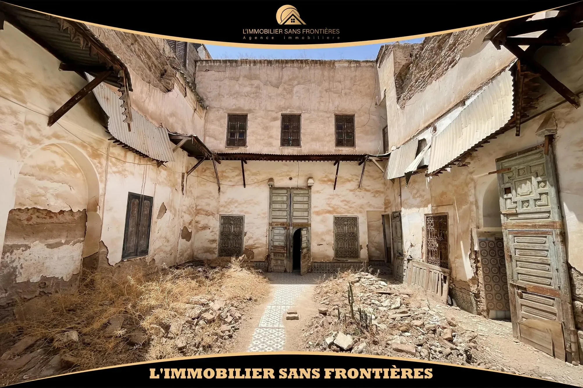 Riad Melkia en ruine à vendre dans la Médina, Marrakech – 220 m² - مراكش