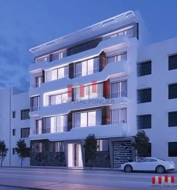 Terrain R+4 de 587 m coté  bld 9 avril  quartier palmier a la vente - الدار البيضاء